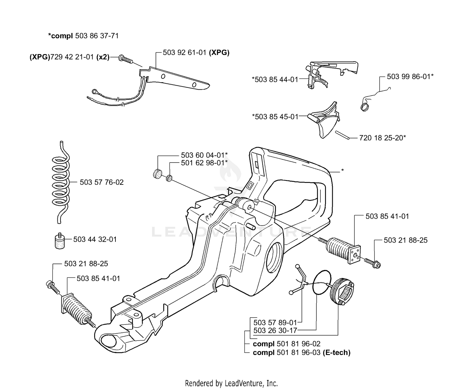 Fuel Tank / Rear Handle