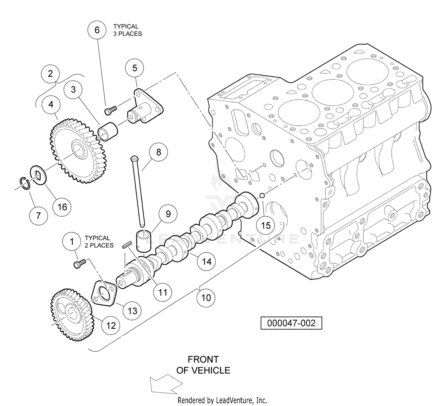 Camshaft and Idle Gear