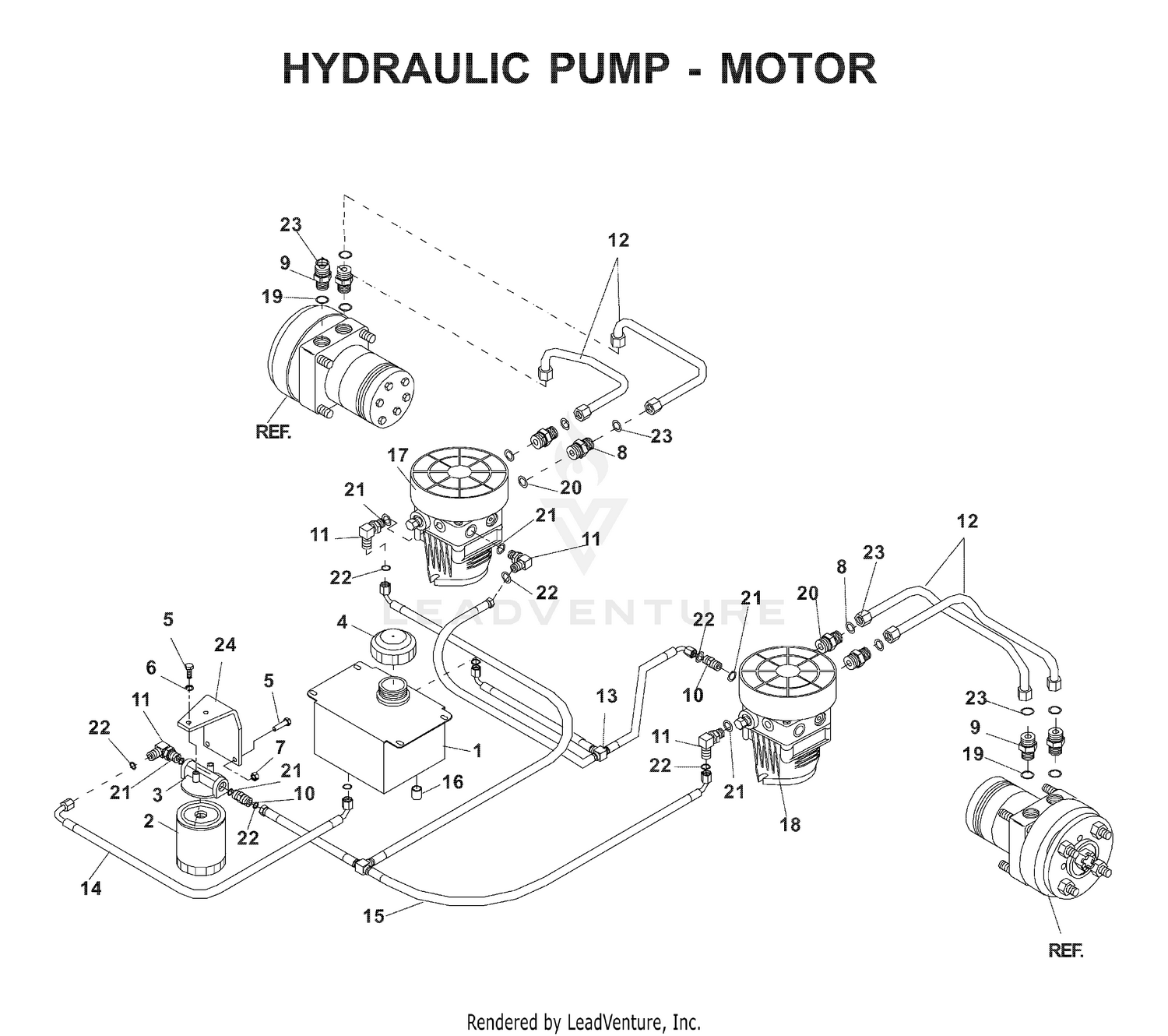 HYDRAULIC PUMP - MOTOR