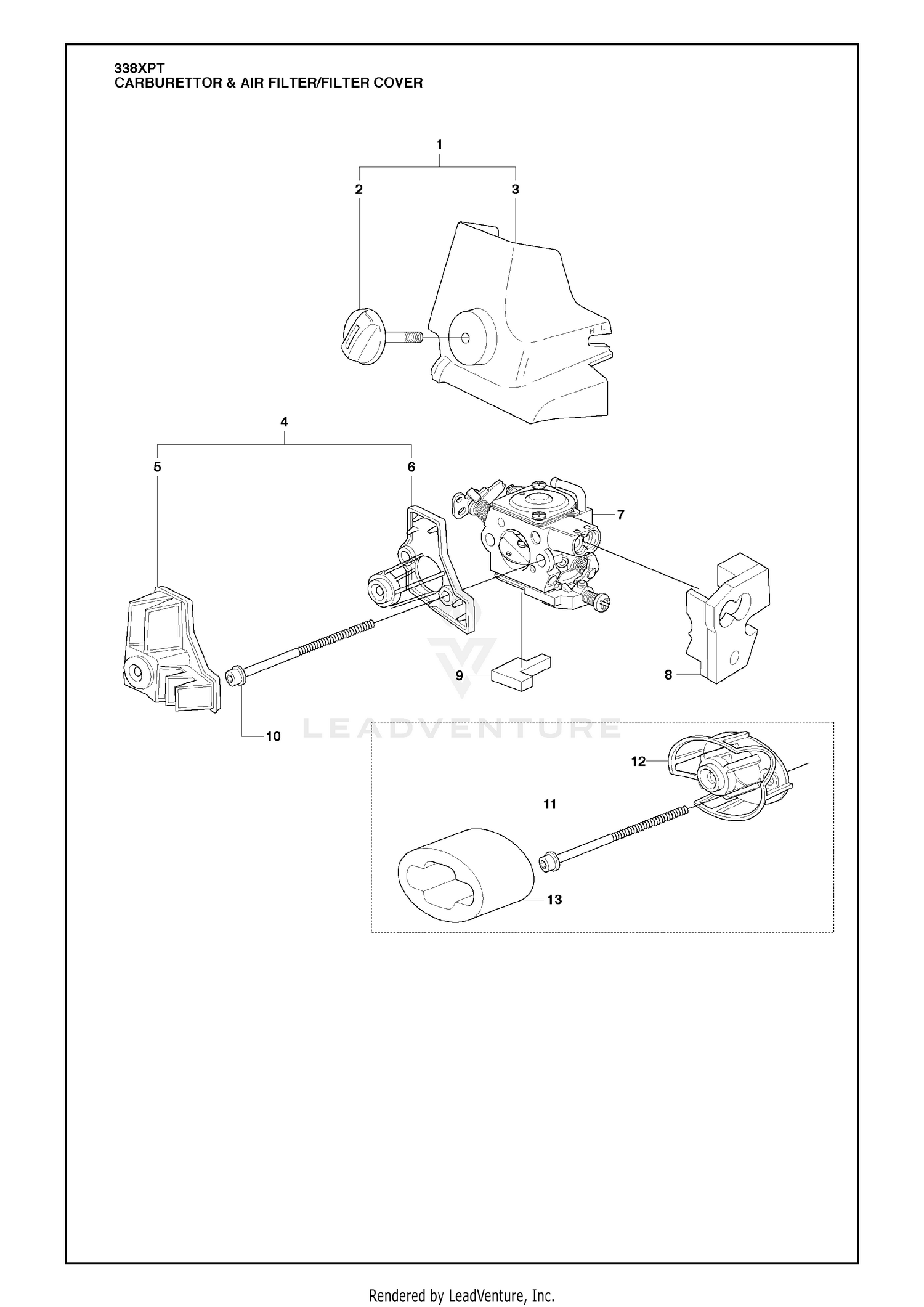 Carburettor & Air Filter/Filter Cover