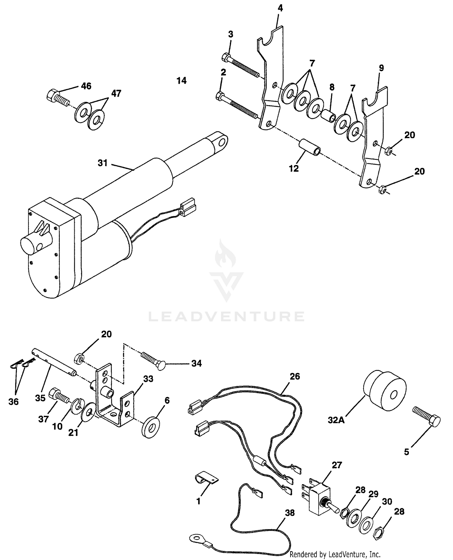 Gear Drive, Horizontal Engine Type Tractor
