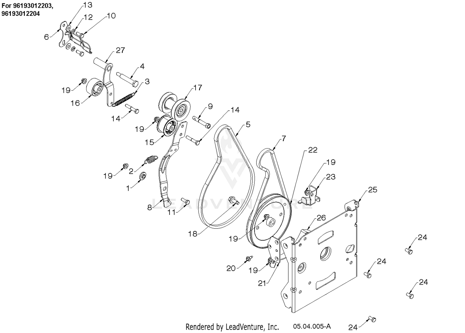 "CHASSIS, ENGINE & PULLEYS" 4