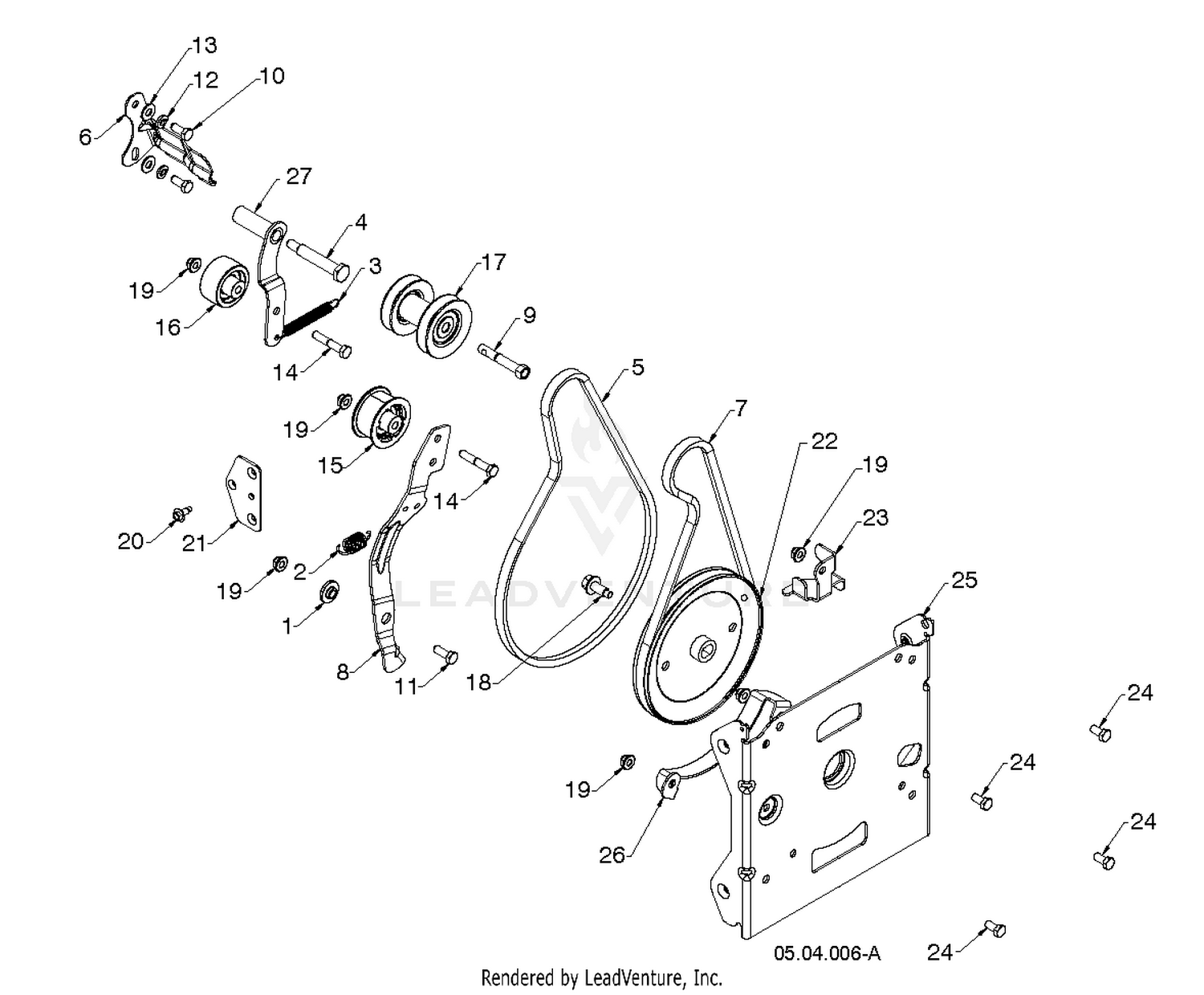 "CHASSIS, ENGINE & PULLEYS"