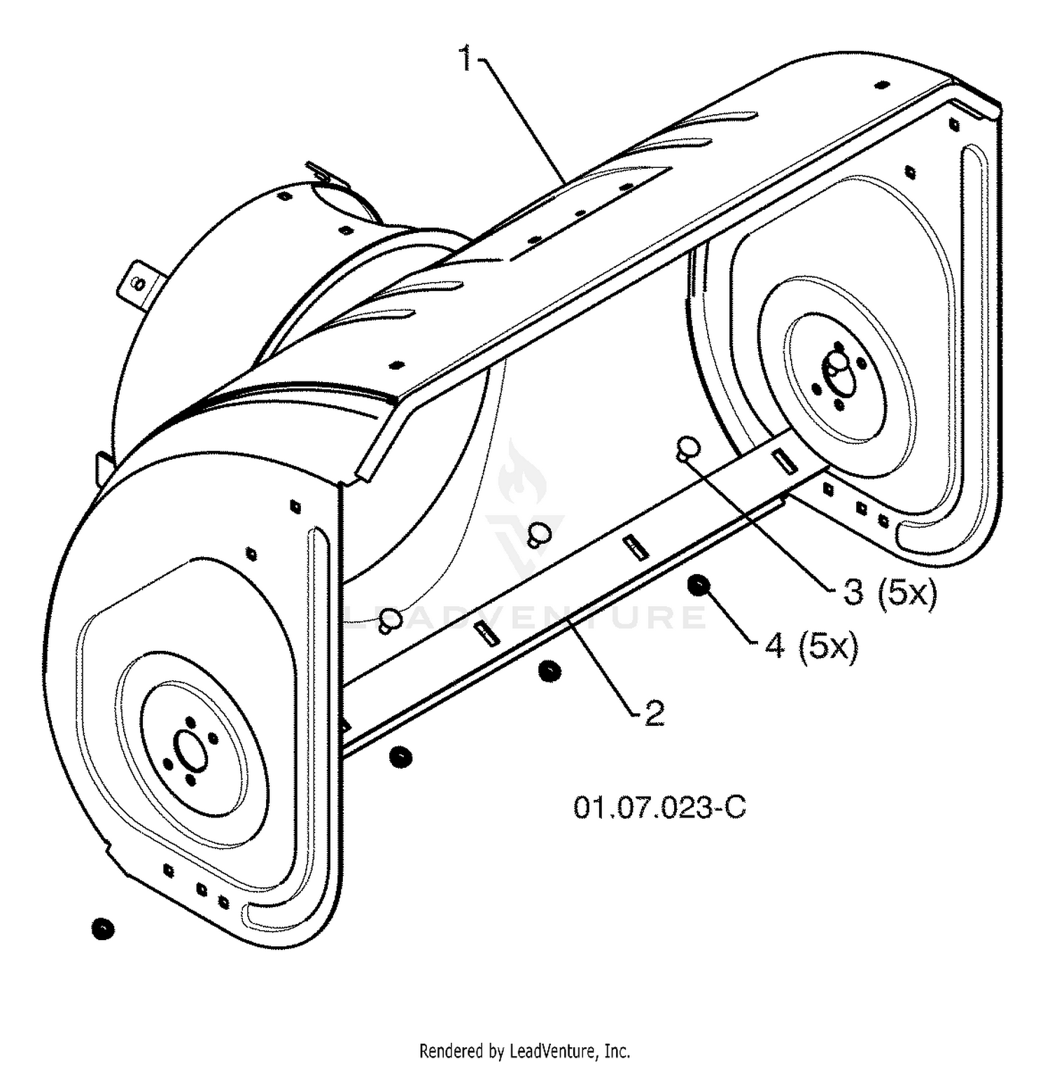 Auger Housing / Impeller Assembly - B