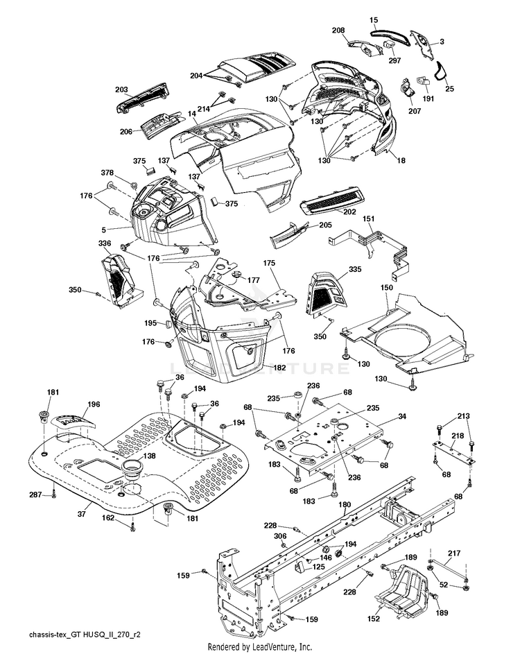 Husqvarna YTH18542 - 96045005900 (2017-06) Riding Tractor Parts and ...