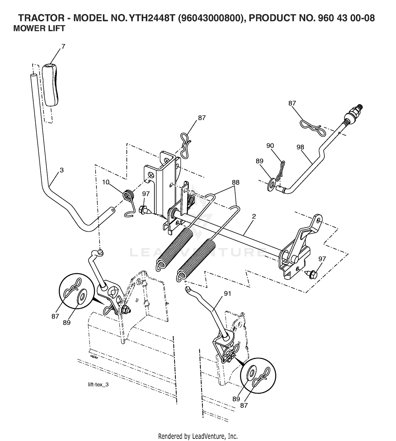 MOWER LIFT / DECK LIFT