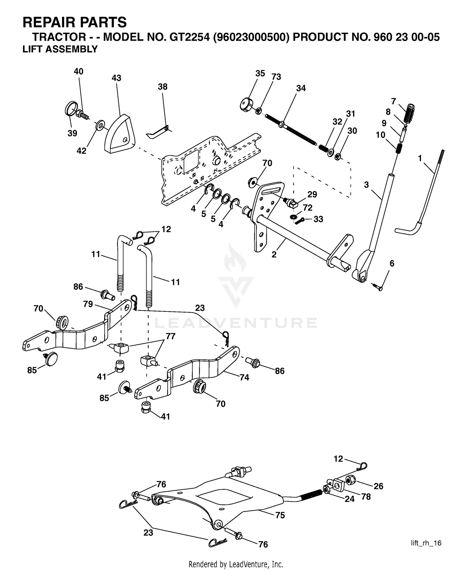 MOWER LIFT / DECK LIFT