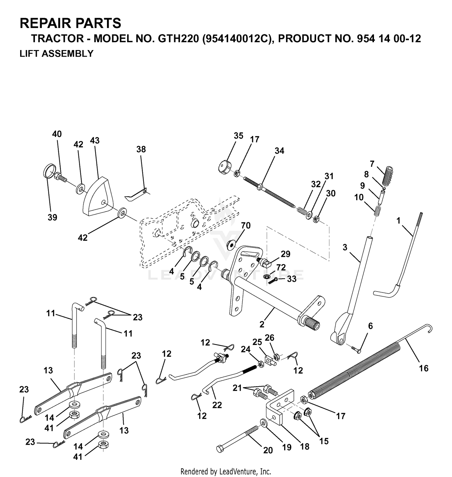 MOWER LIFT / DECK LIFT