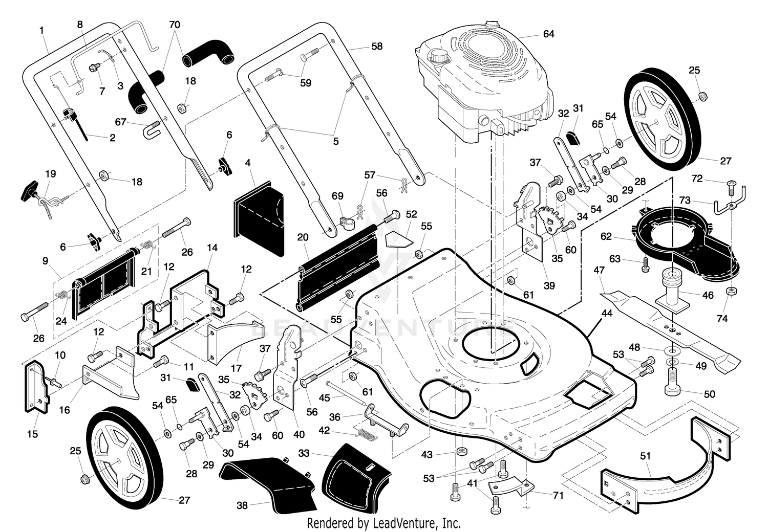 Handle & Deck Assembly