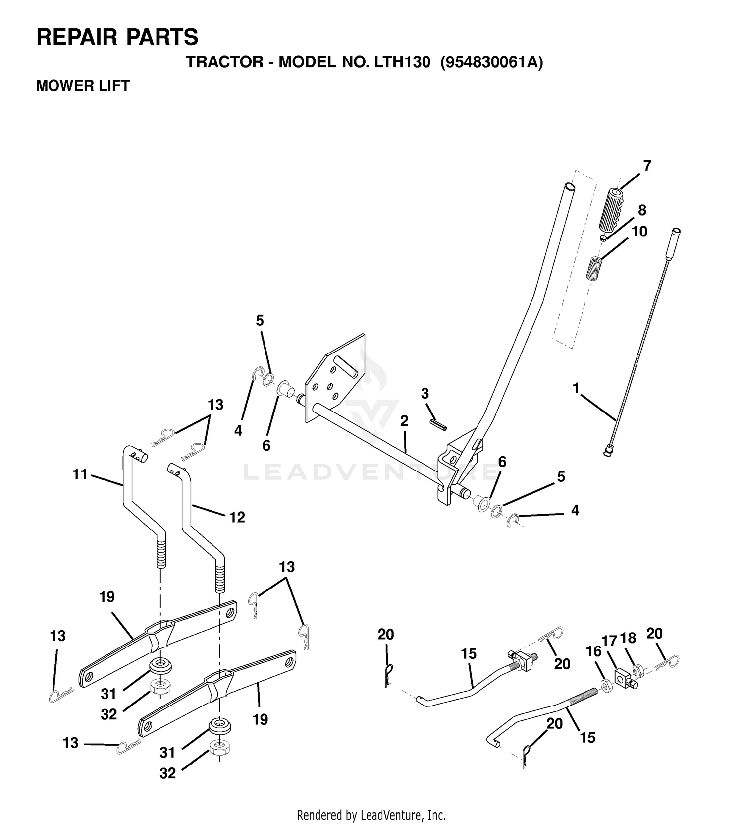 MOWER LIFT / DECK LIFT