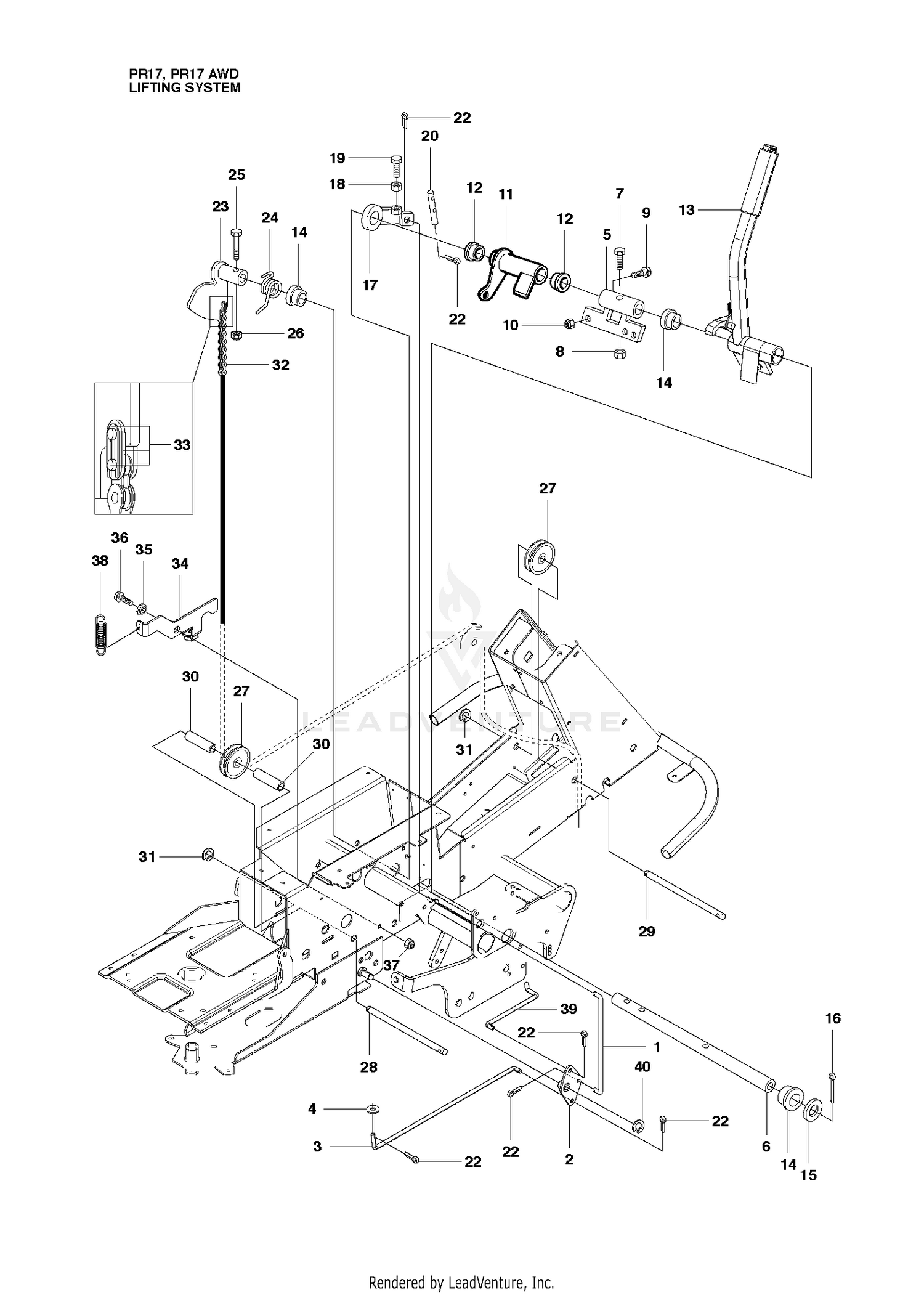 MOWER LIFT / DECK LIFT