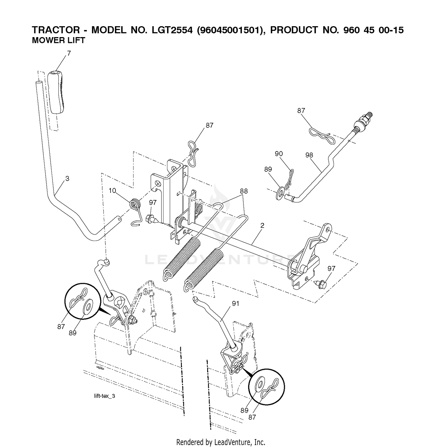 MOWER LIFT / DECK LIFT