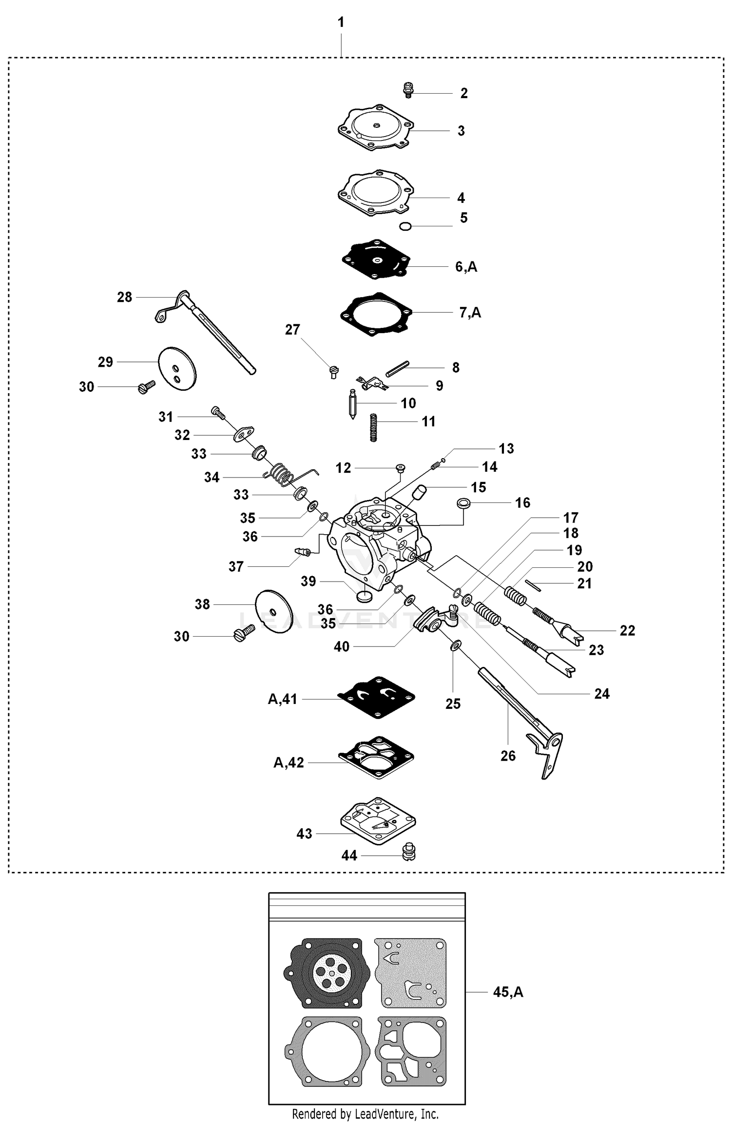 Carburettor and Gasket Kit