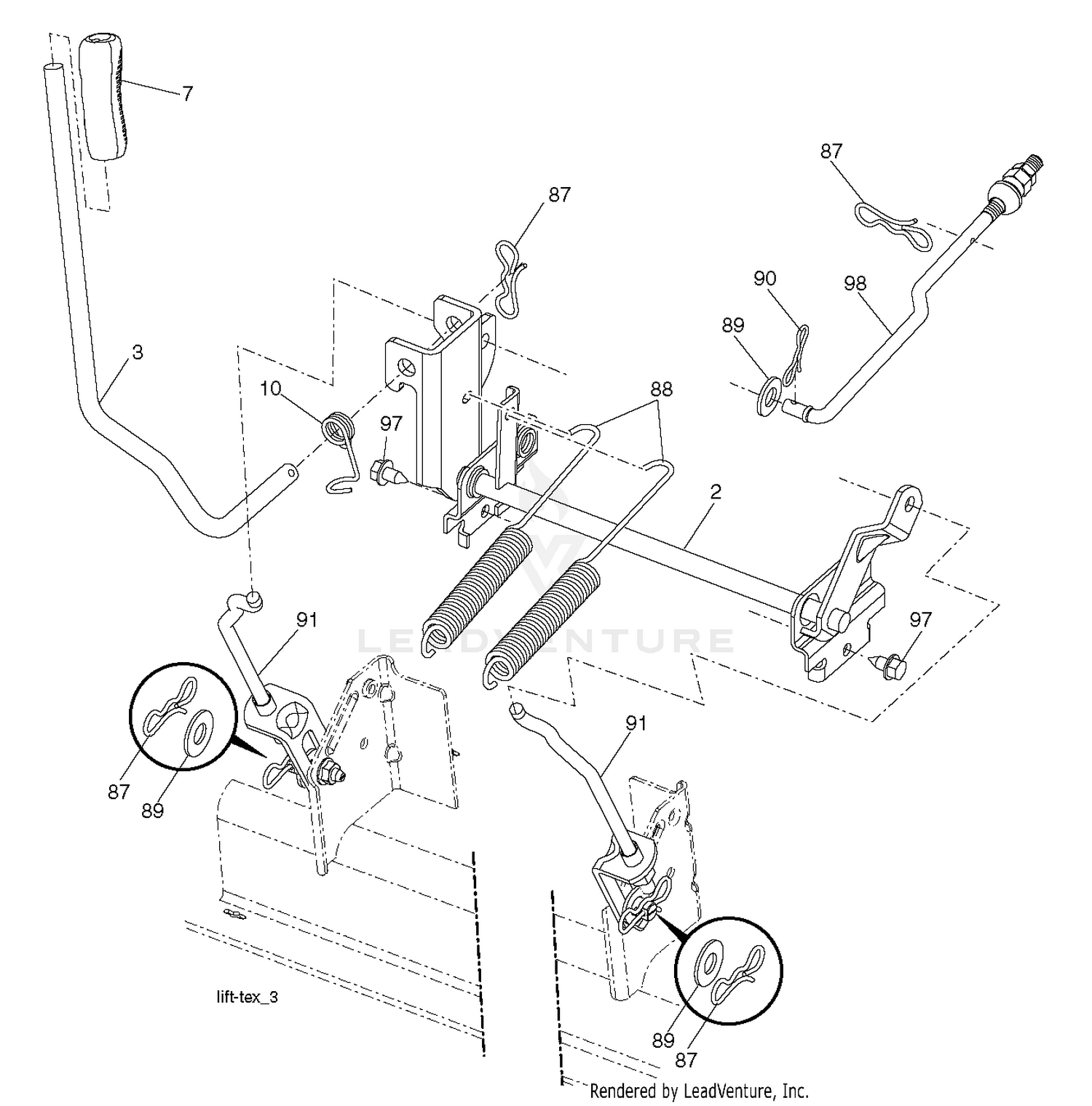 MOWER LIFT / DECK LIFT