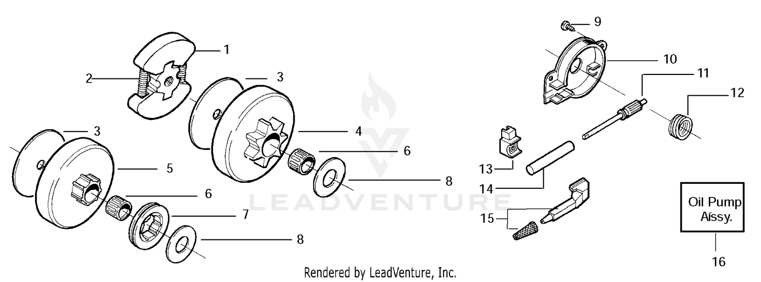 CLUTCH & OIL PUMP