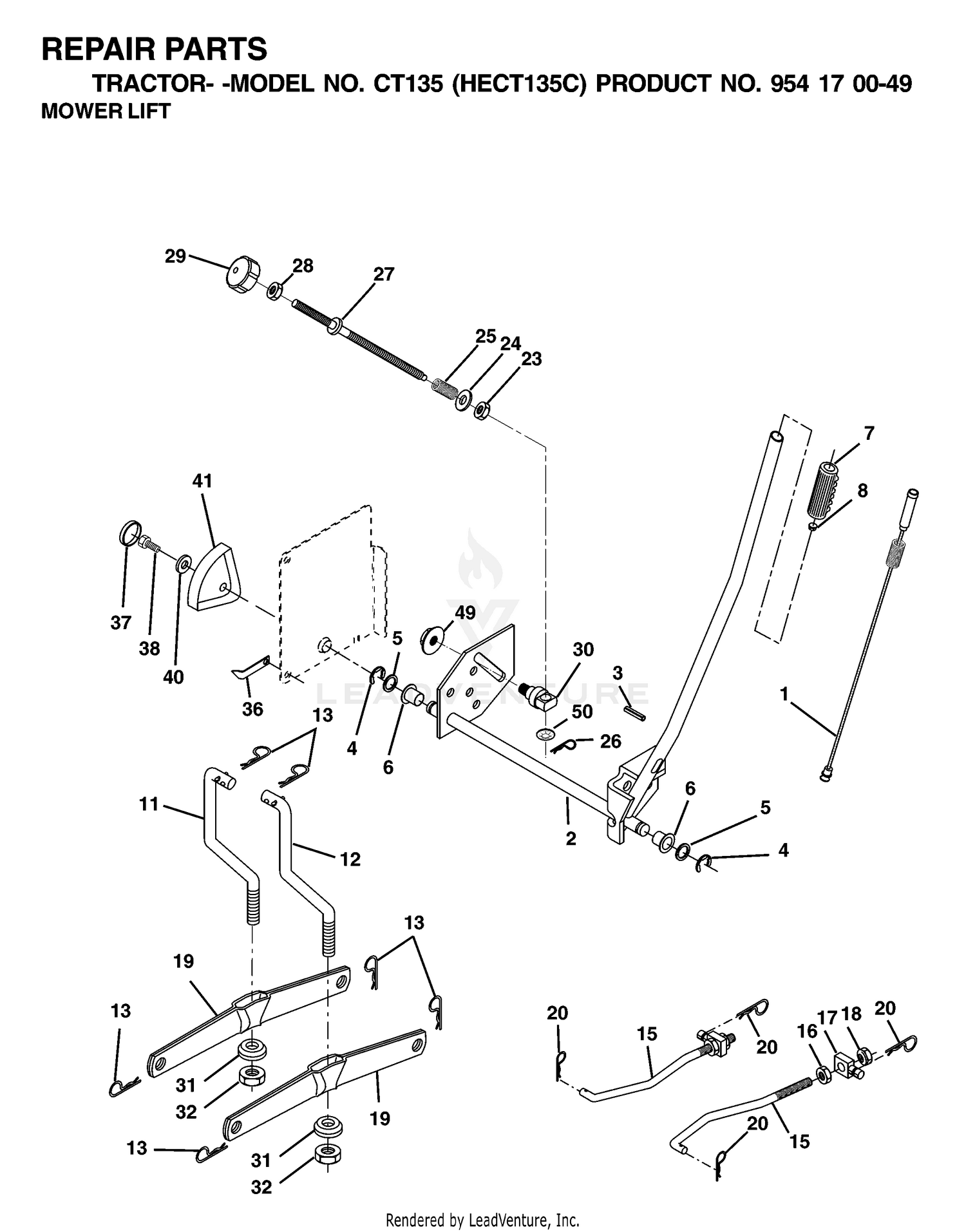 MOWER LIFT / DECK LIFT