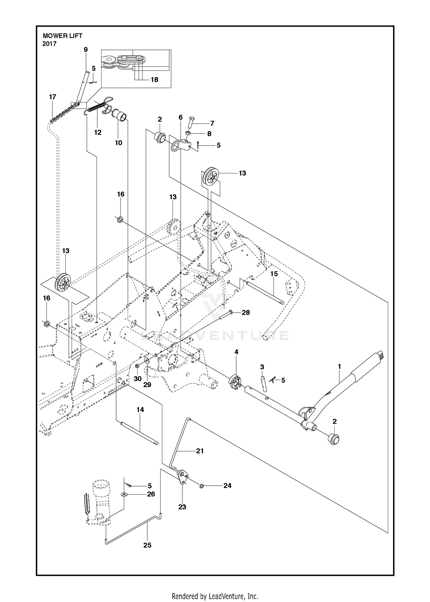 MOWER LIFT / DECK LIFT