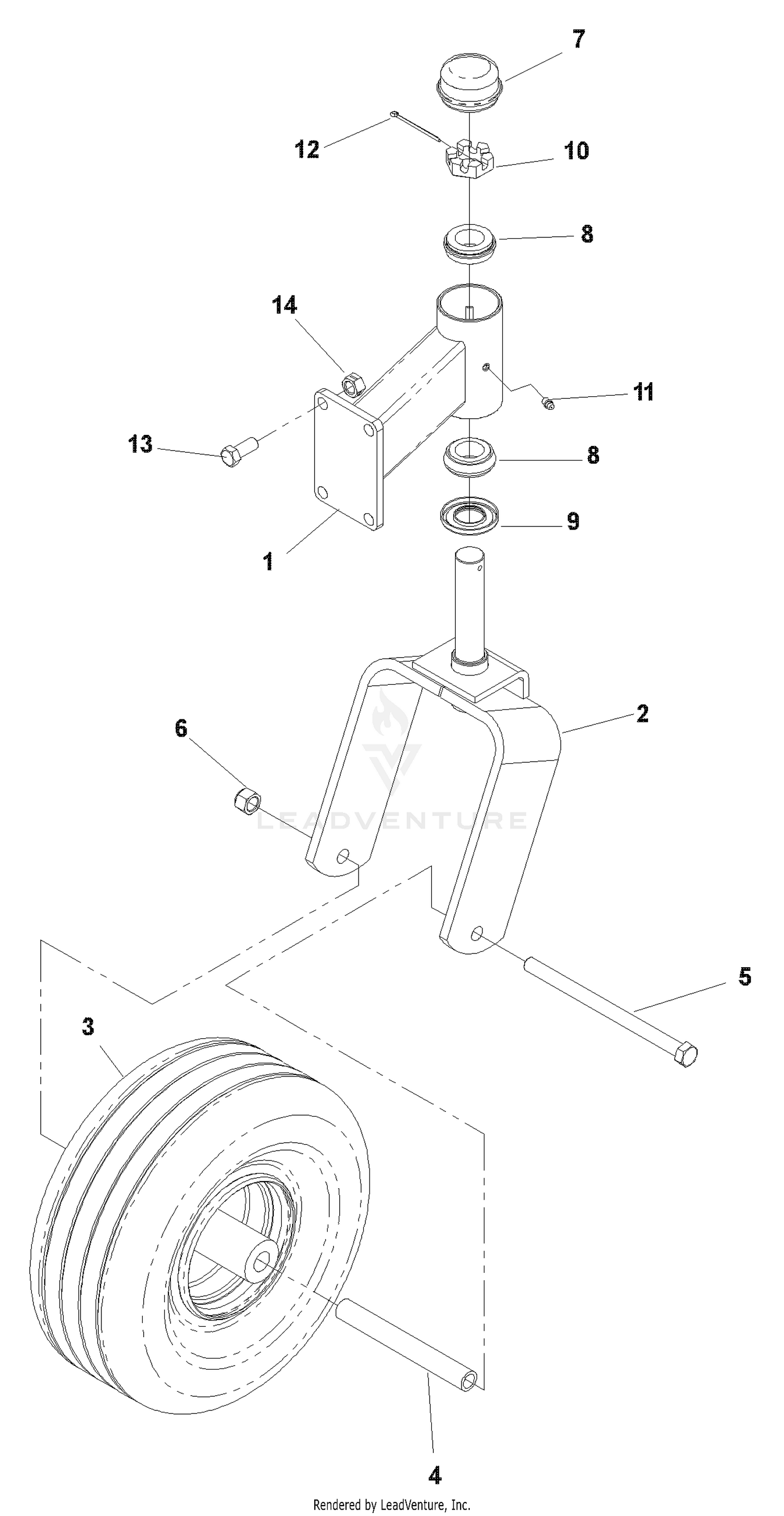 Caster Arm