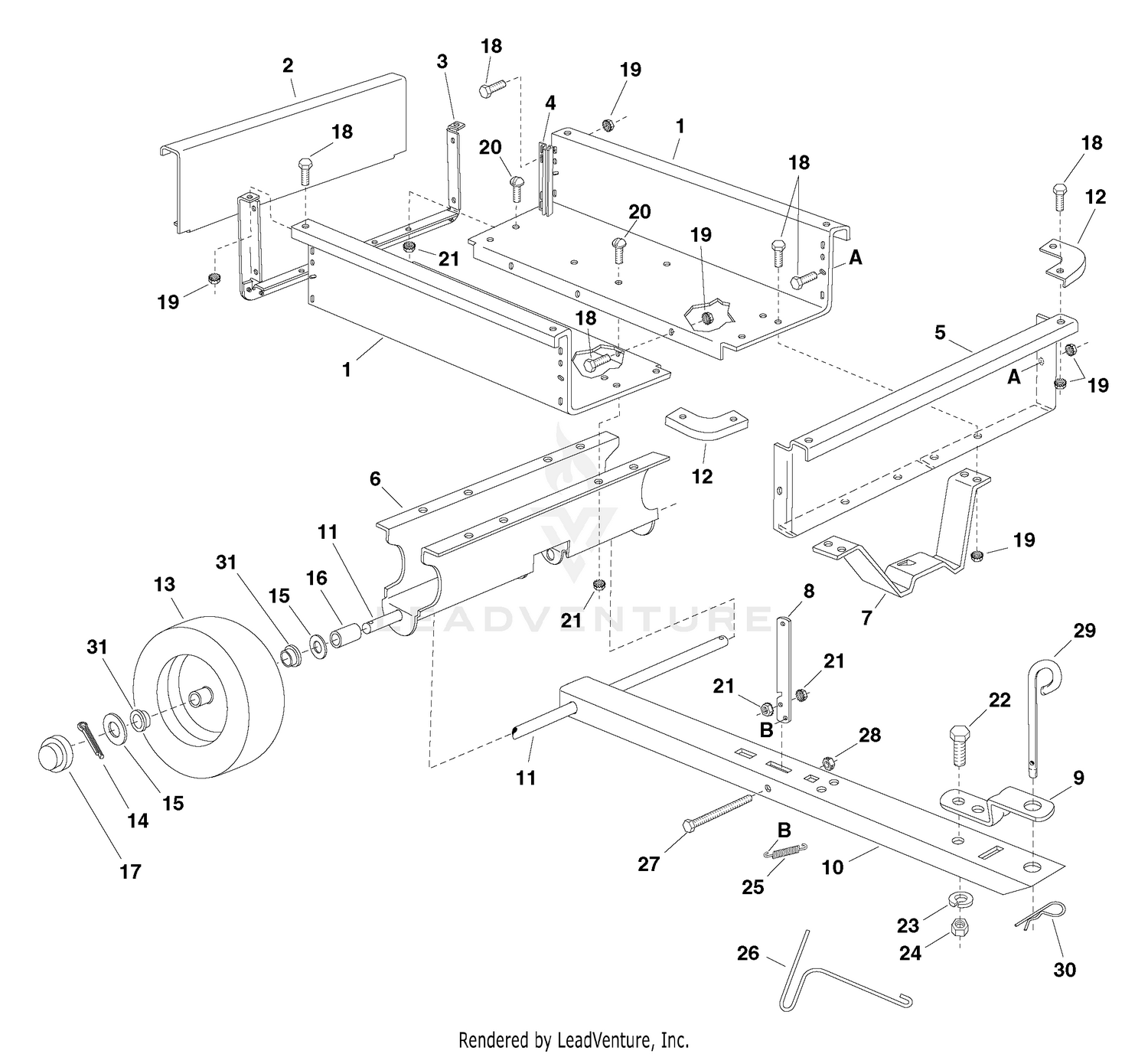 Repair Parts For Utility Carts