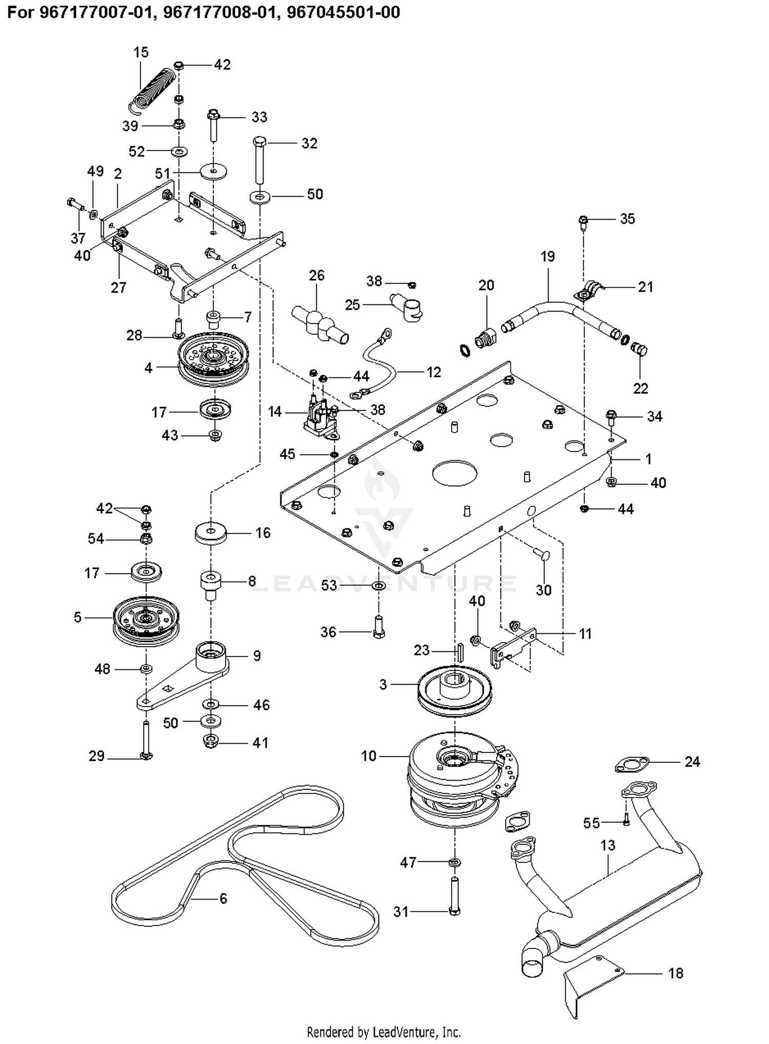 ENGINE MOUNTING, GUARDS & MUFFLER 2