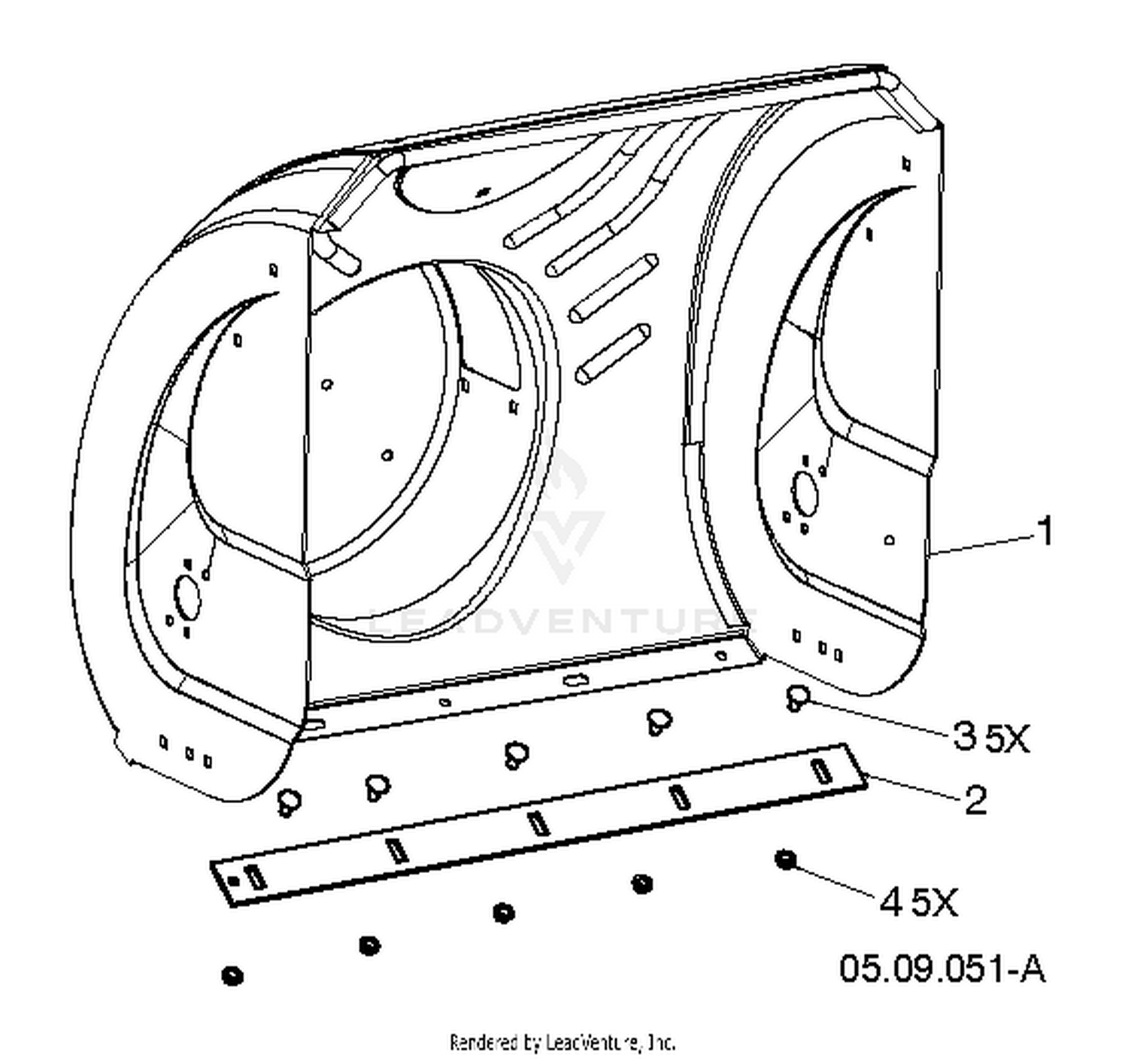 AUGER HOUSING & IMPELLER 3