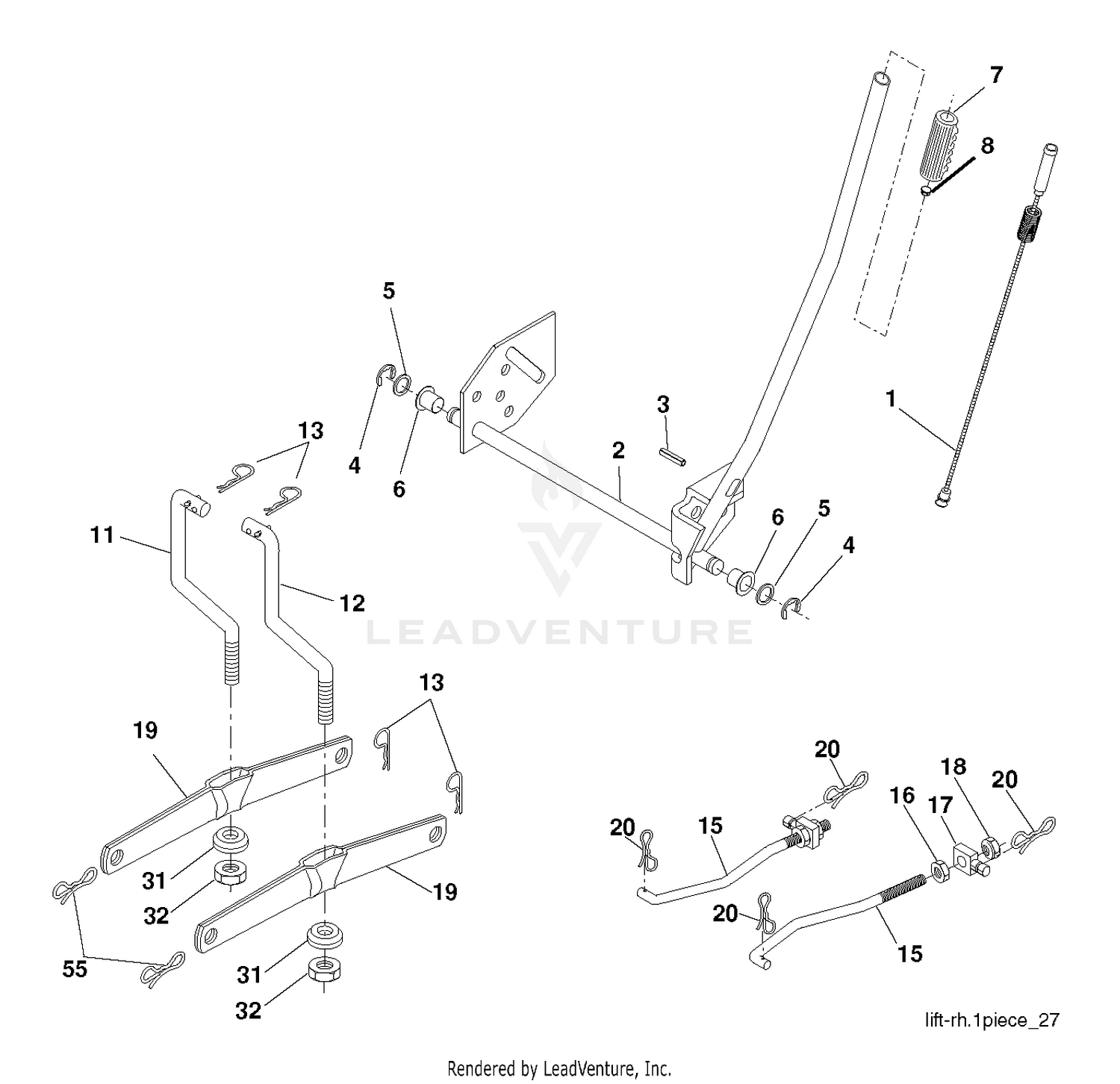 MOWER LIFT / DECK LIFT