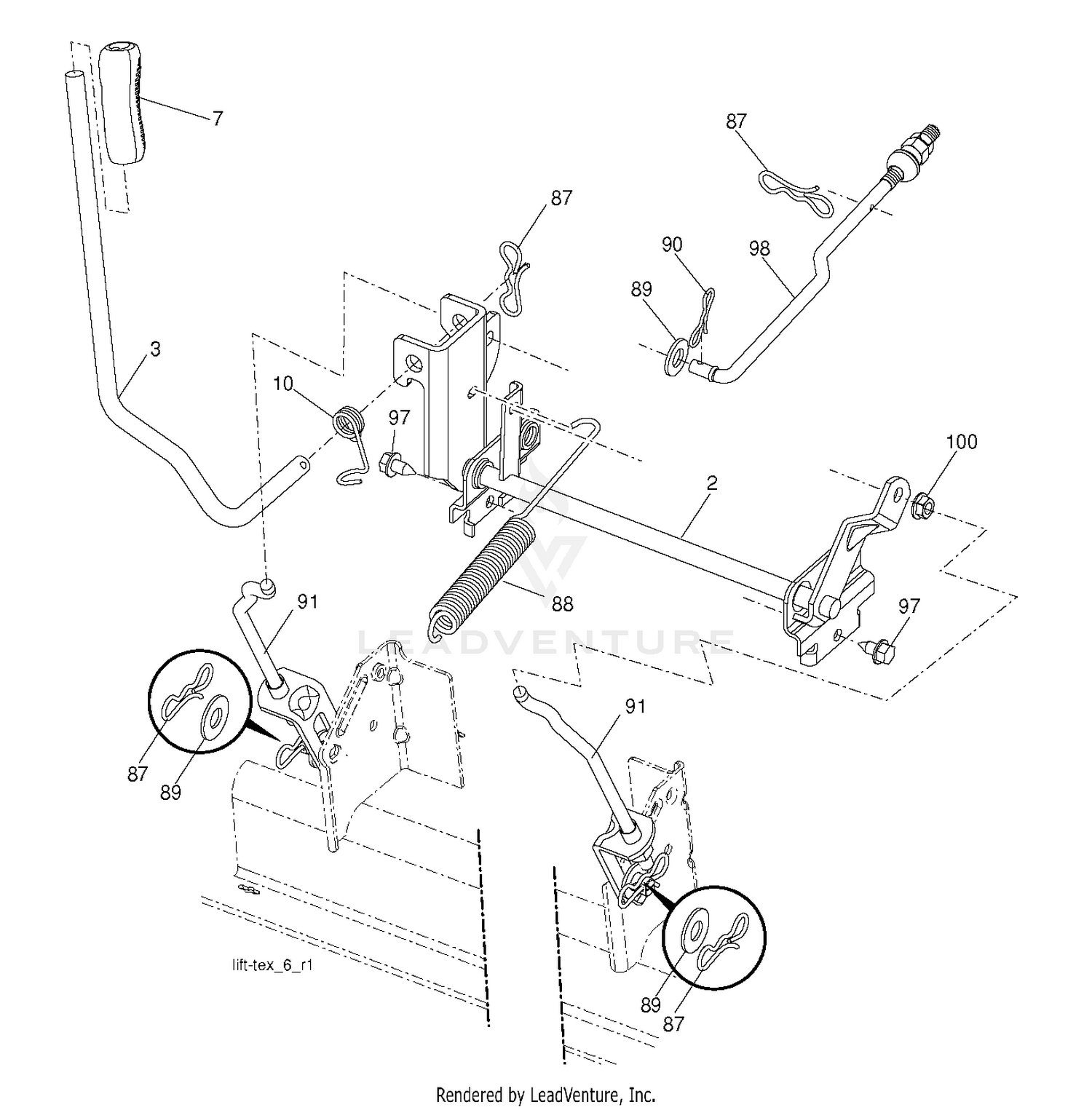 MOWER LIFT / DECK LIFT