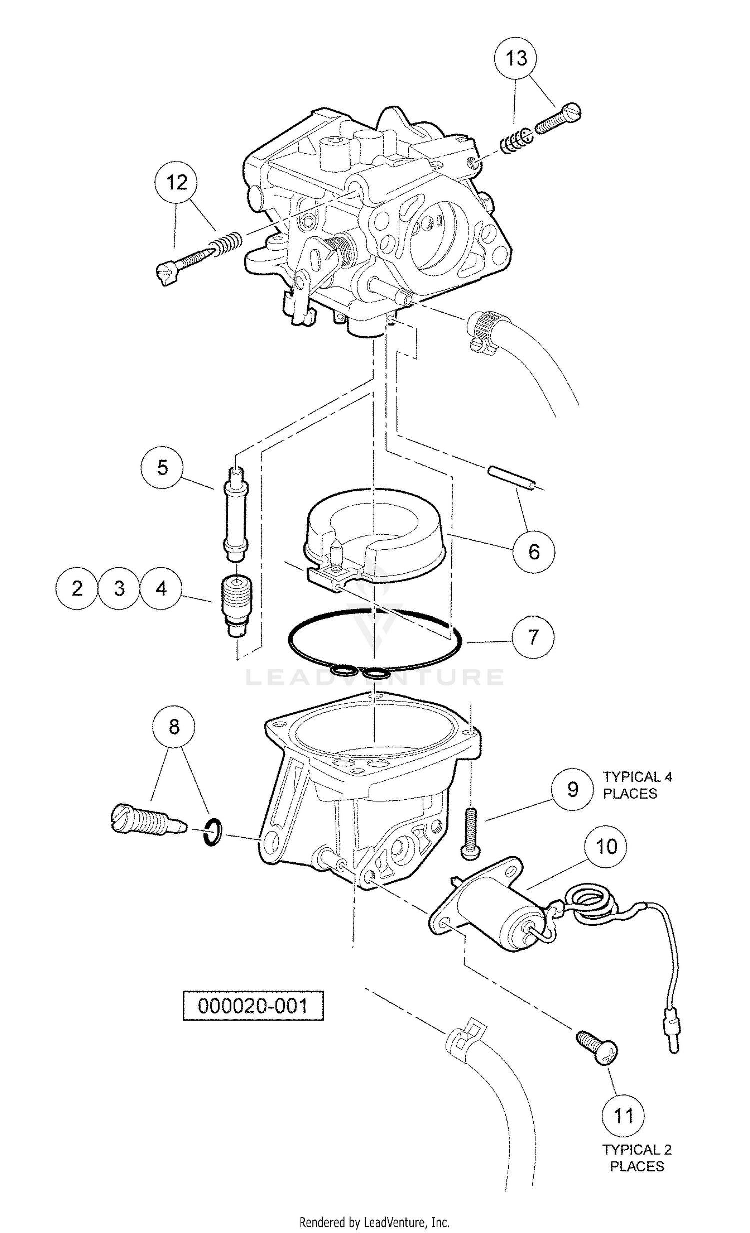 Carburetor Assembly, Honda Gasoline Vehicles