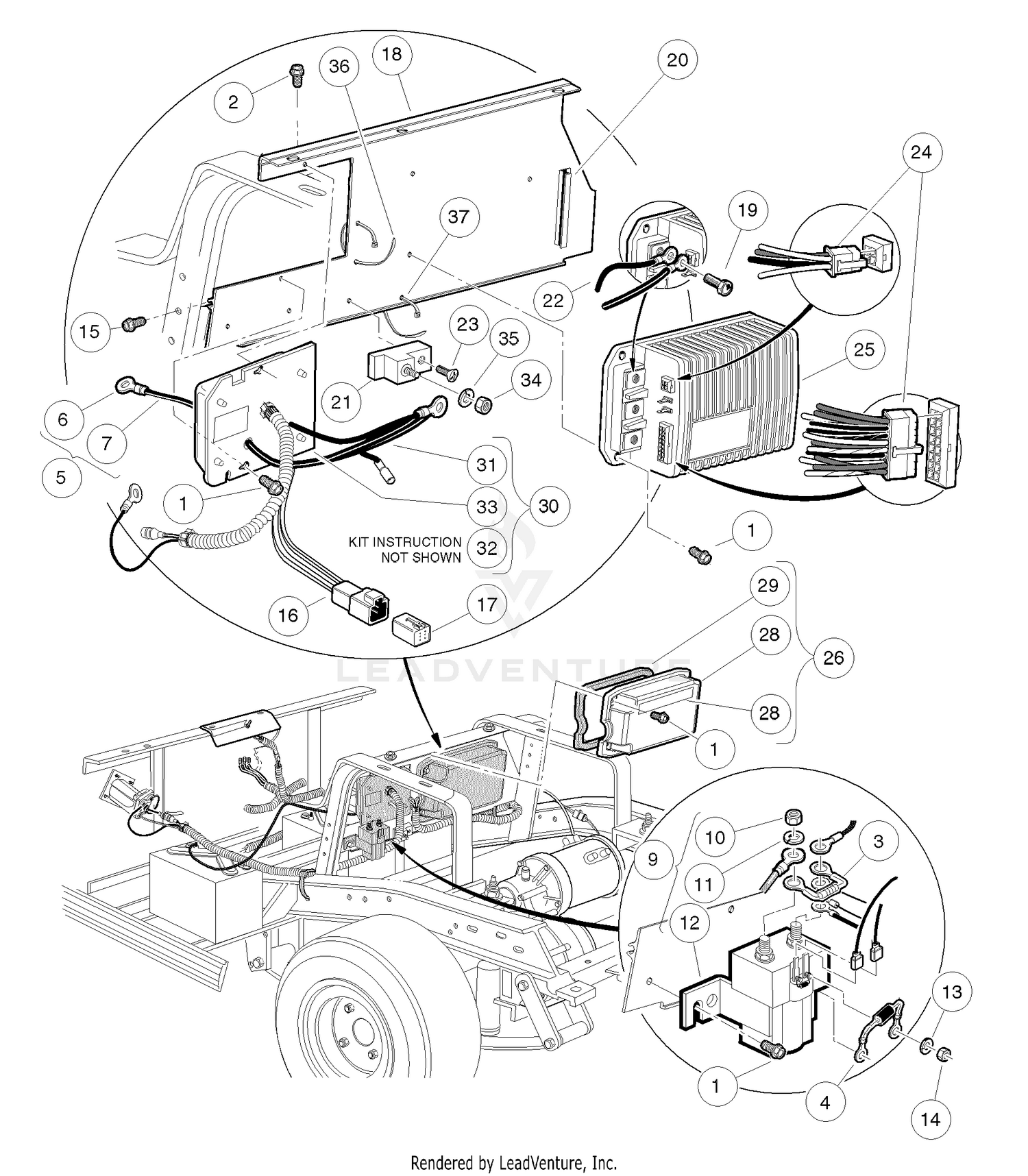OBC, Controller, and Solenoid