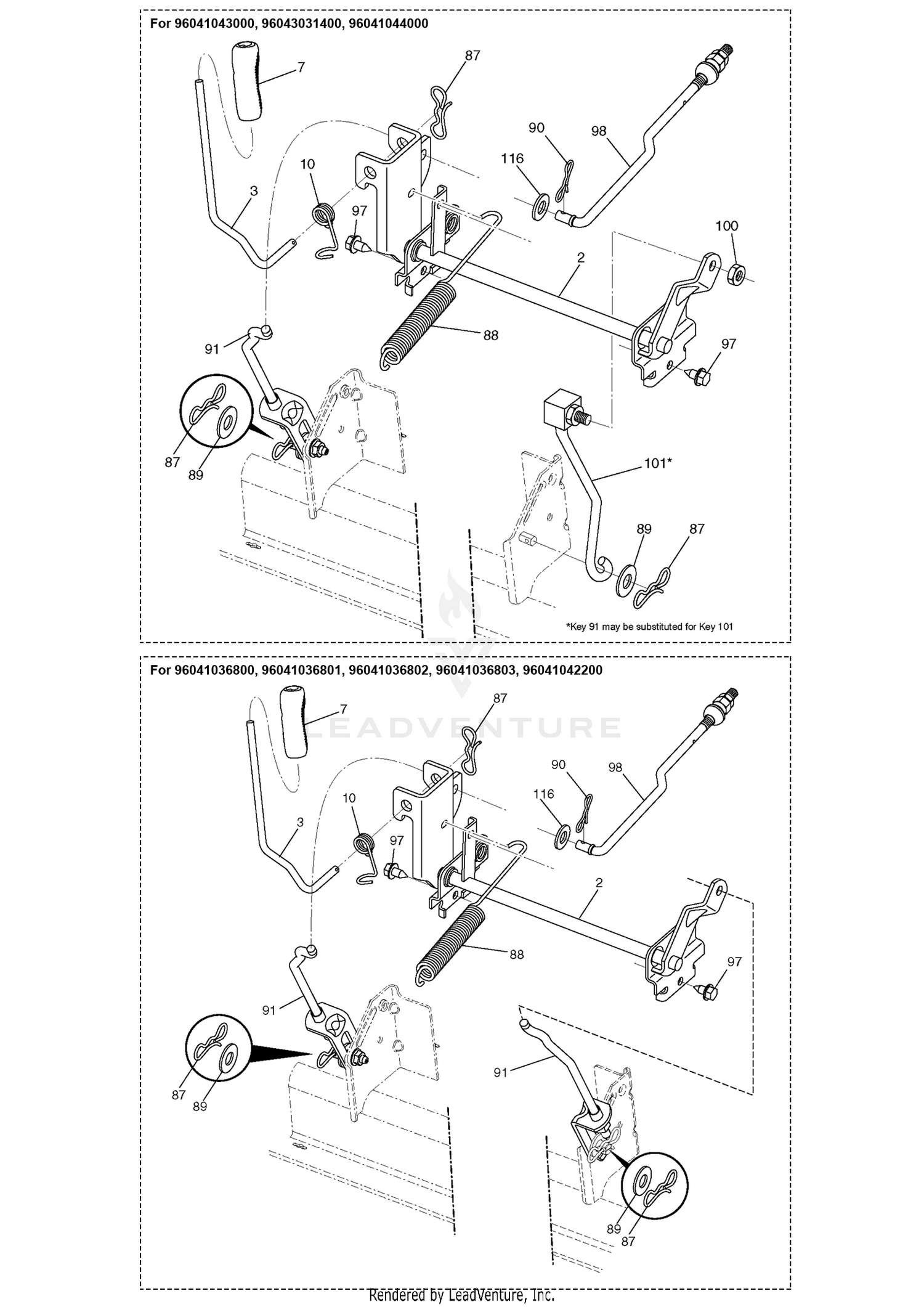 MOWER LIFT / DECK LIFT