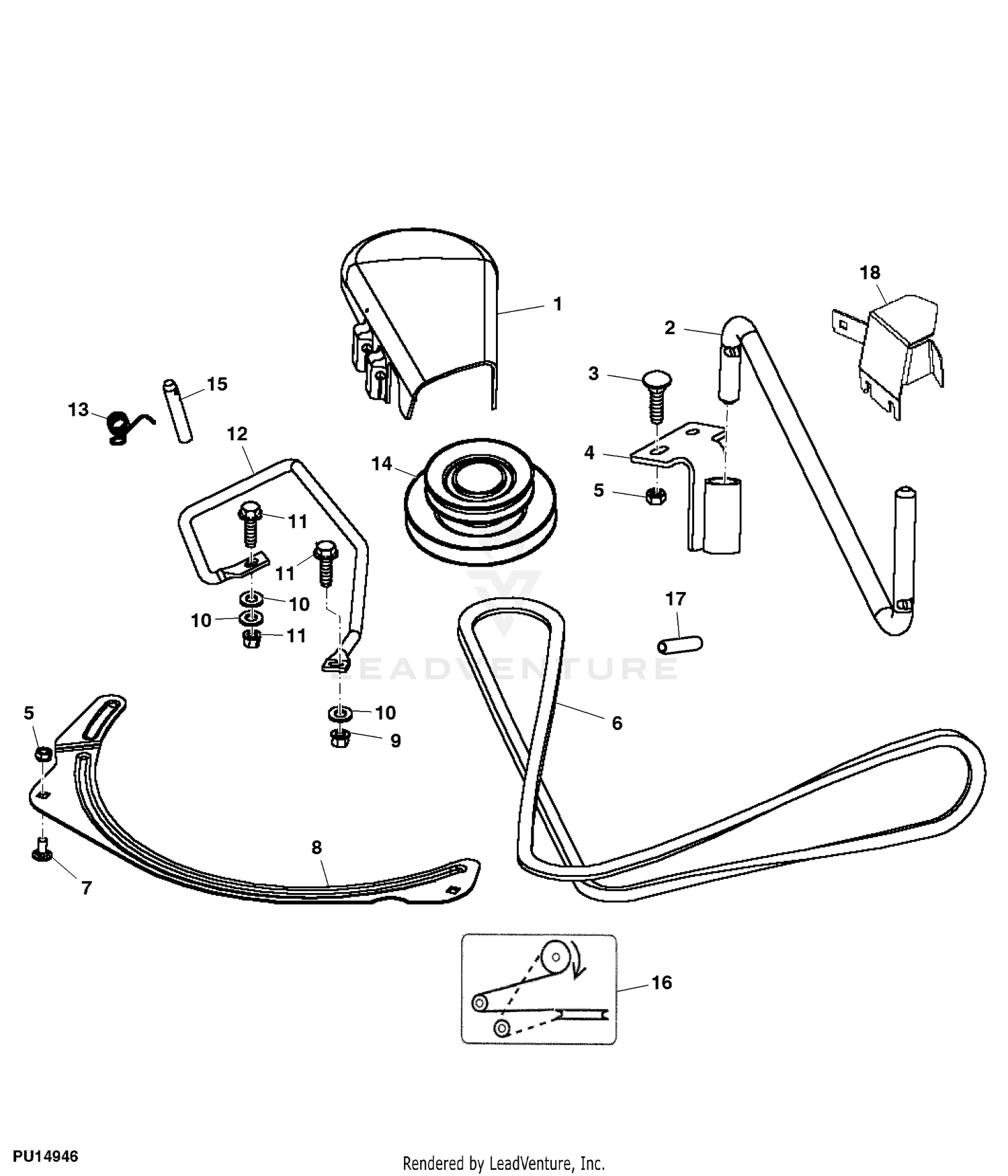 john deere power flow parts diagram