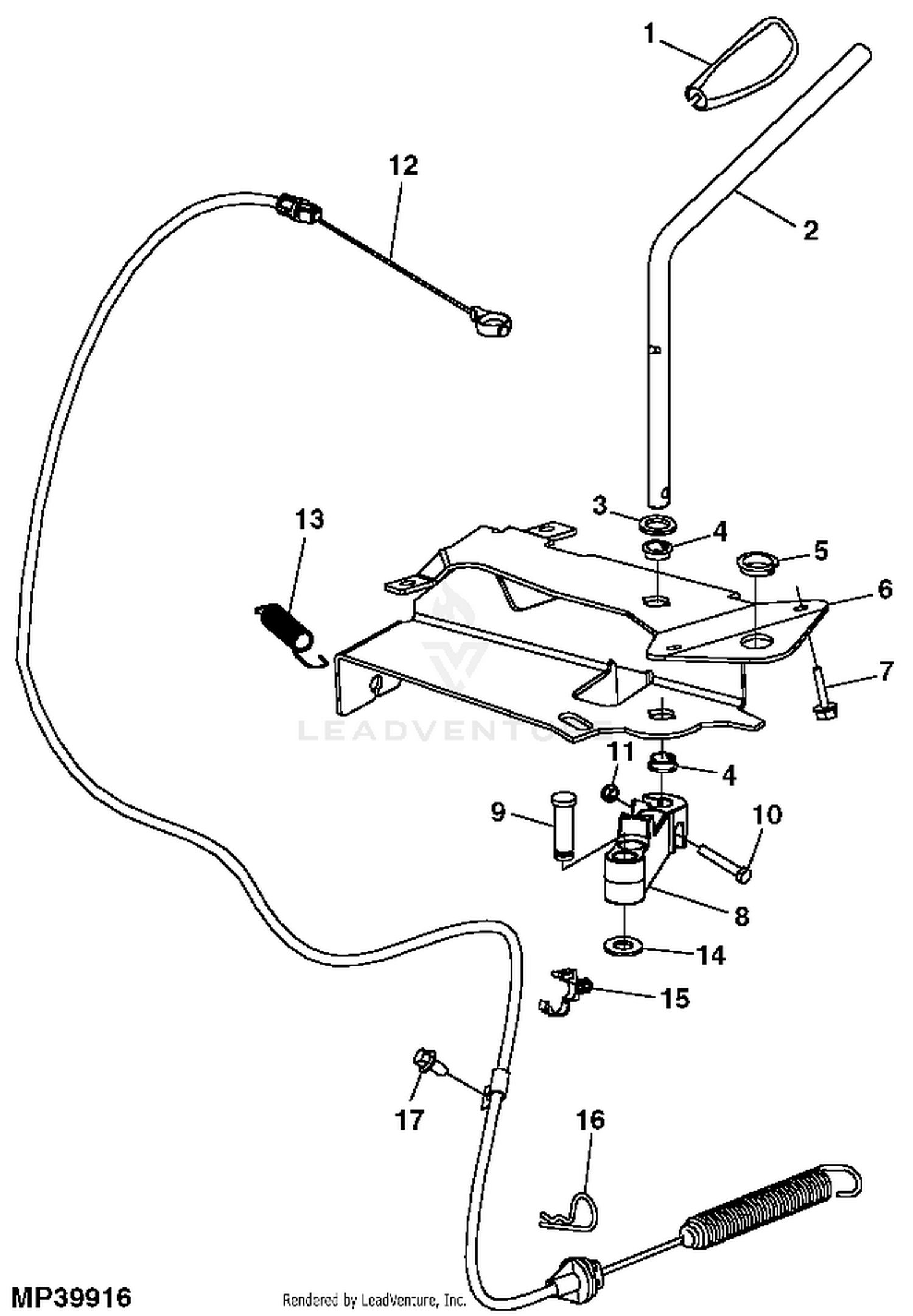 John deere la105 outlet belt diagram