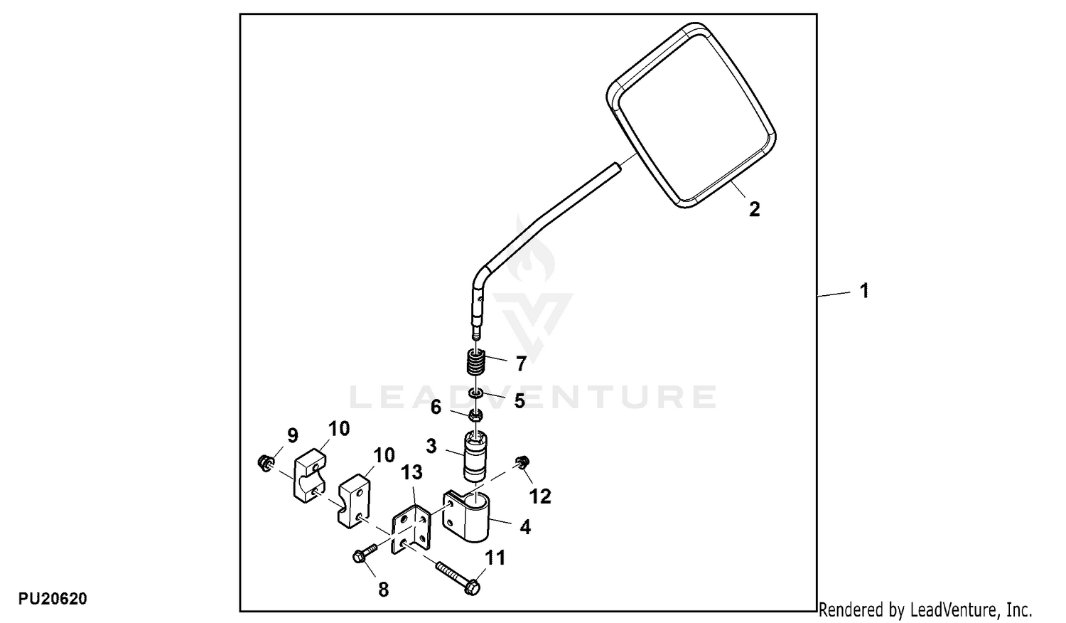 John Deere Attachments and Kits Mirror Kit
