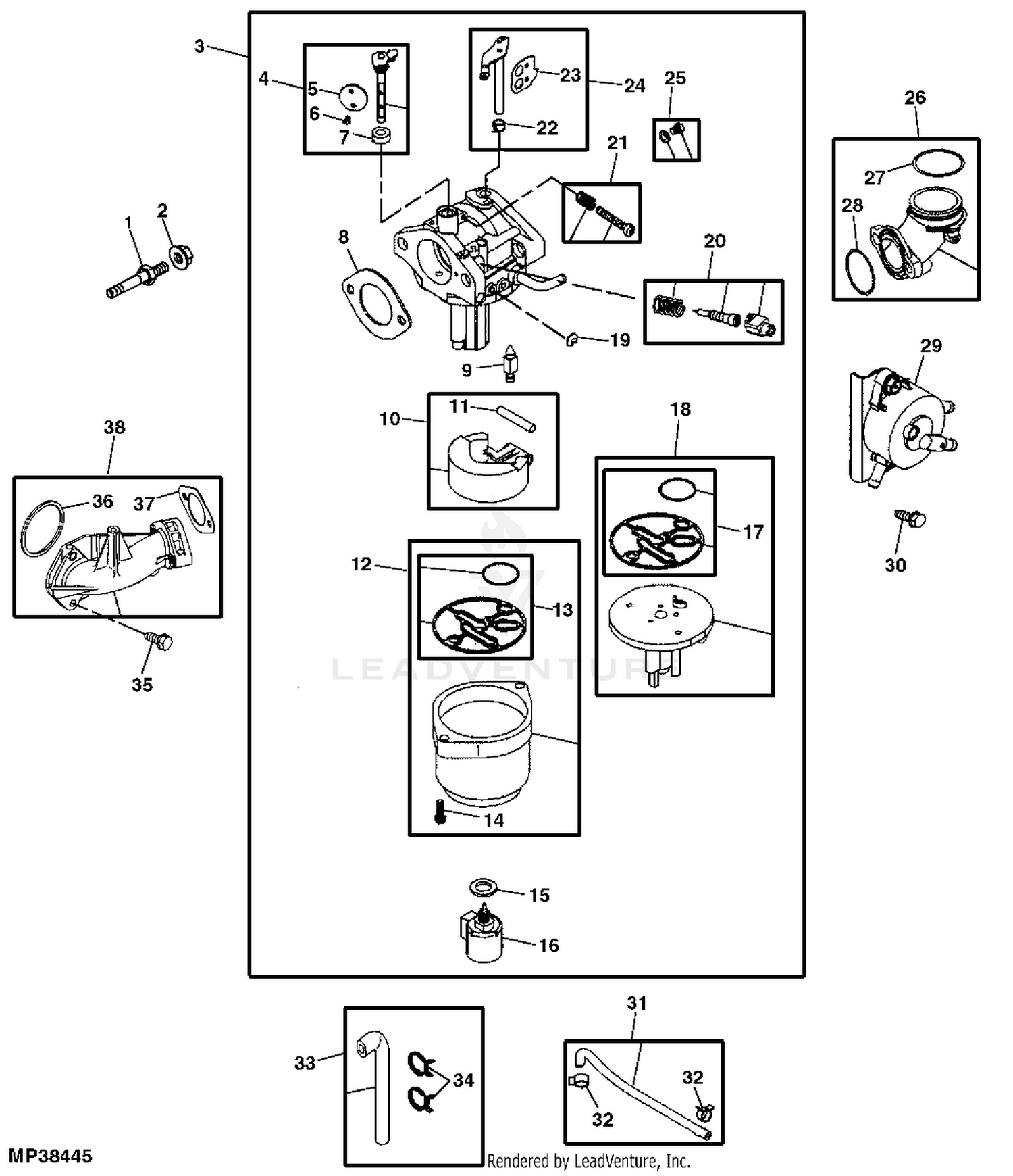 John deere la115 discount carburetor linkage diagram