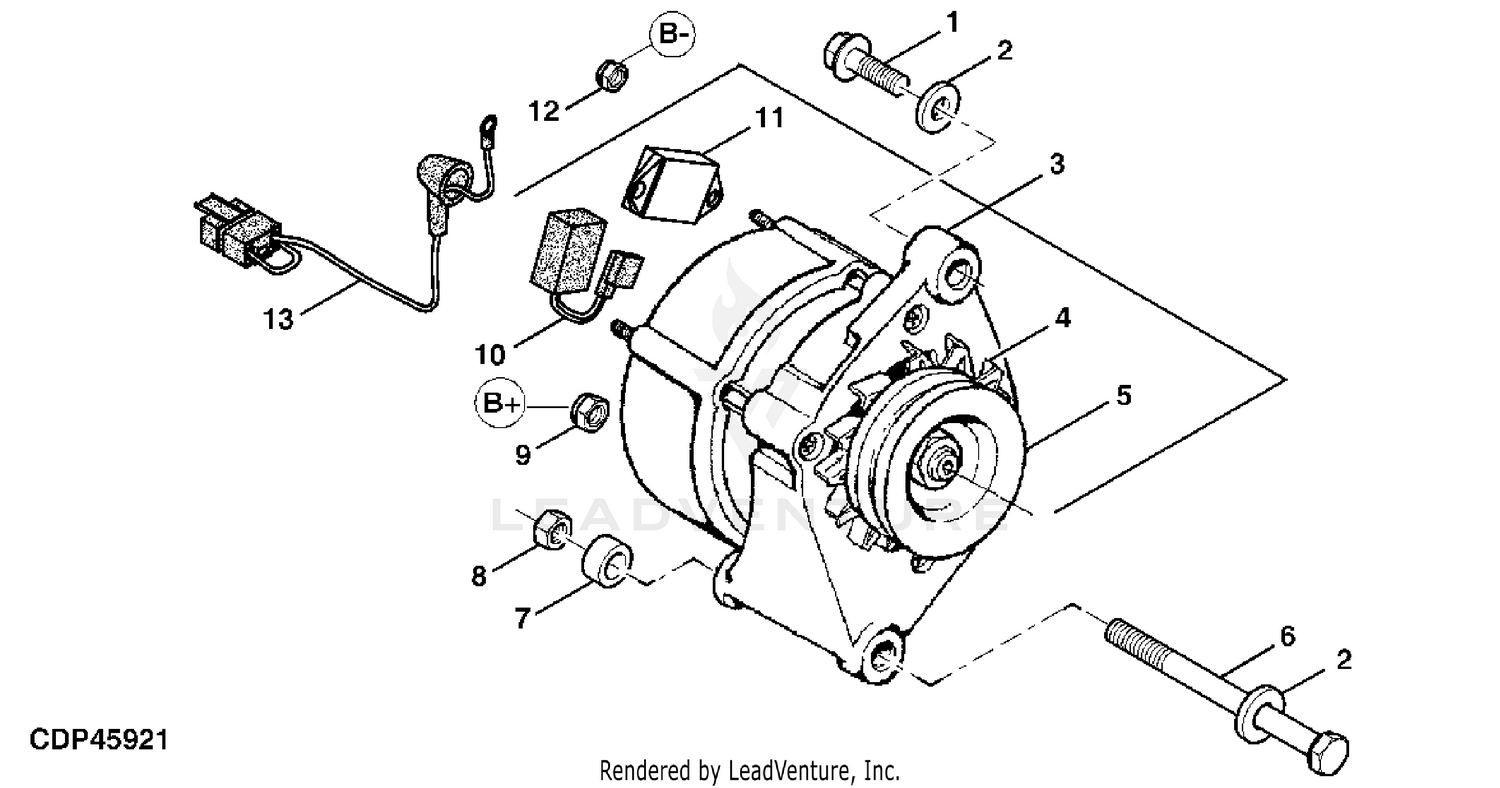 John Deere 260 Skid Steer Alternator Wiring Diagram Wiring Diagram