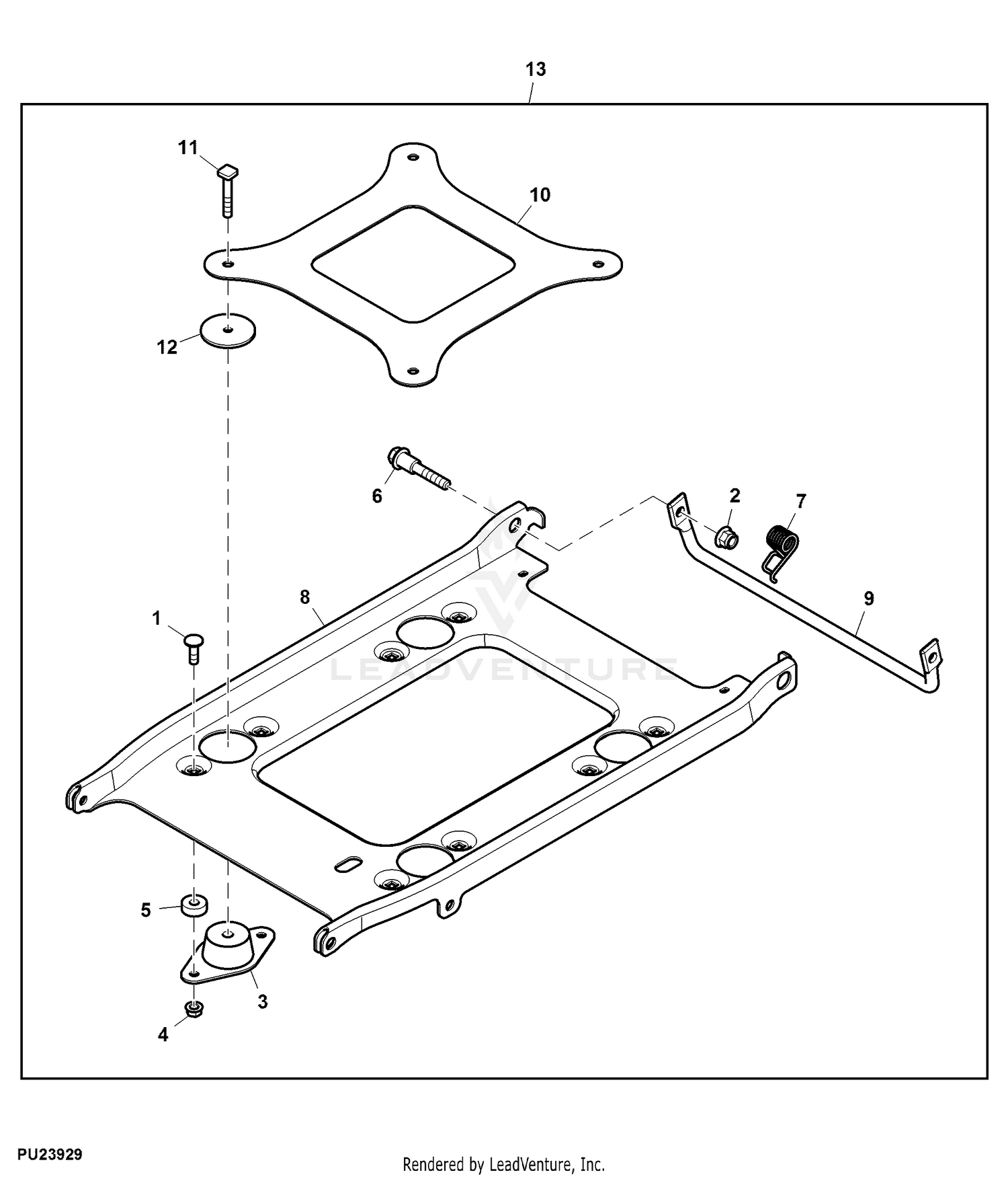 John deere discount z930m suspension seat