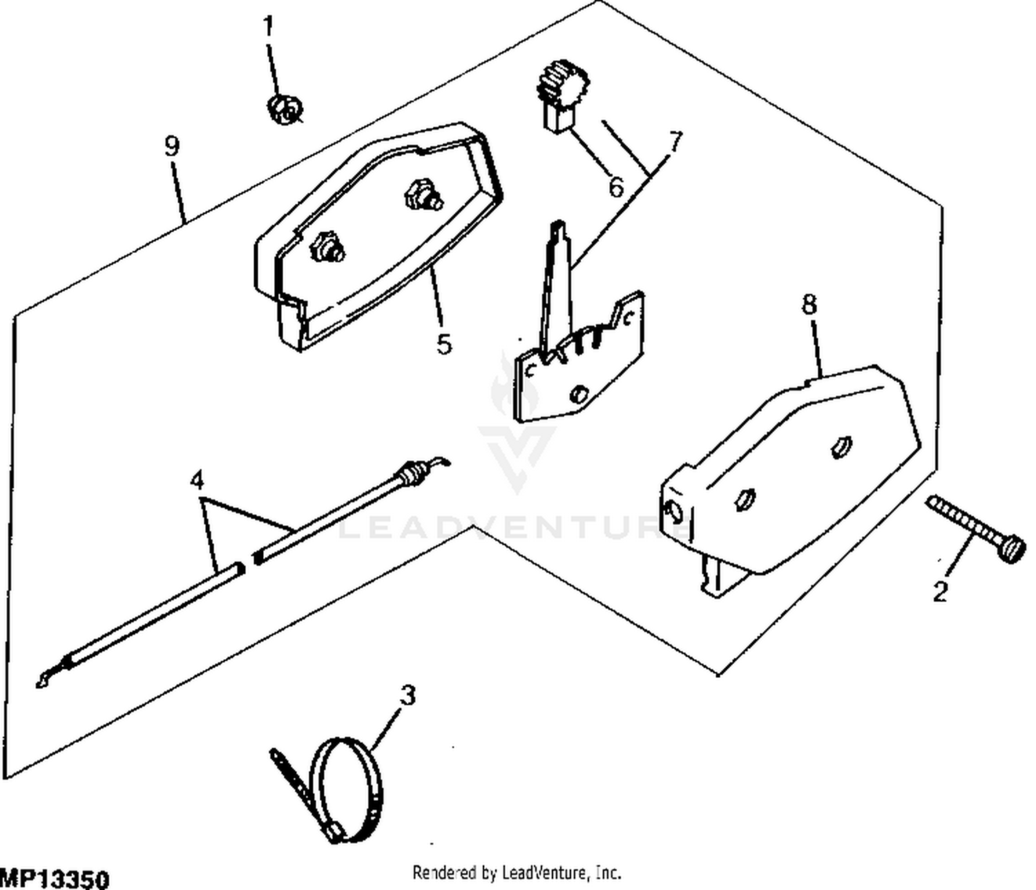 John Deere MOWER RELATED PARTS Wheels (12SB, 14SB, 14SE) (175001 - )