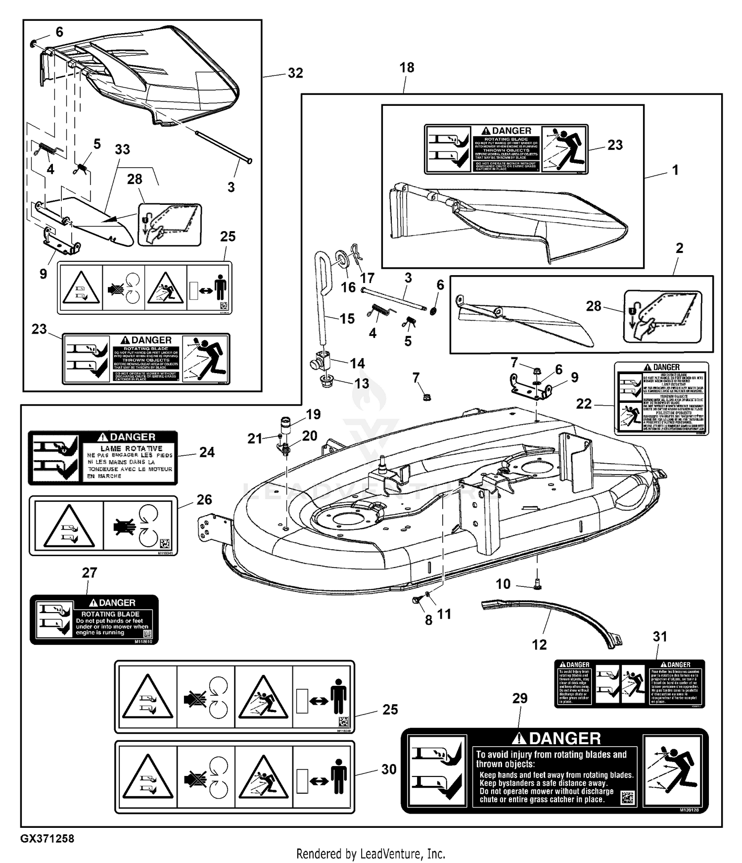 John Deere Mower Deck And Lift Linkage Mower Deck, 42 Inch, 50 OFF