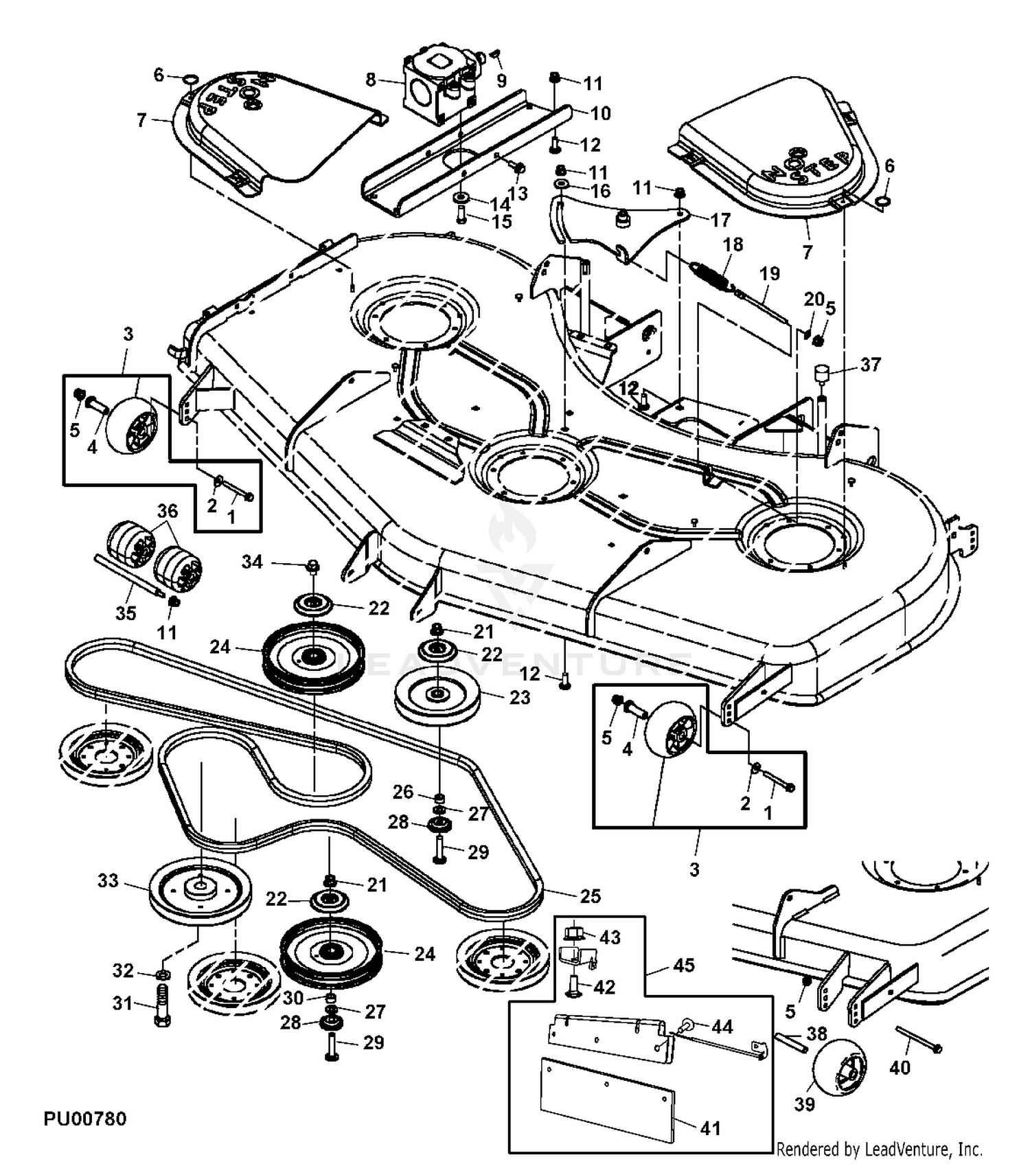 john deere 7 iron deck parts diagram levanfugit