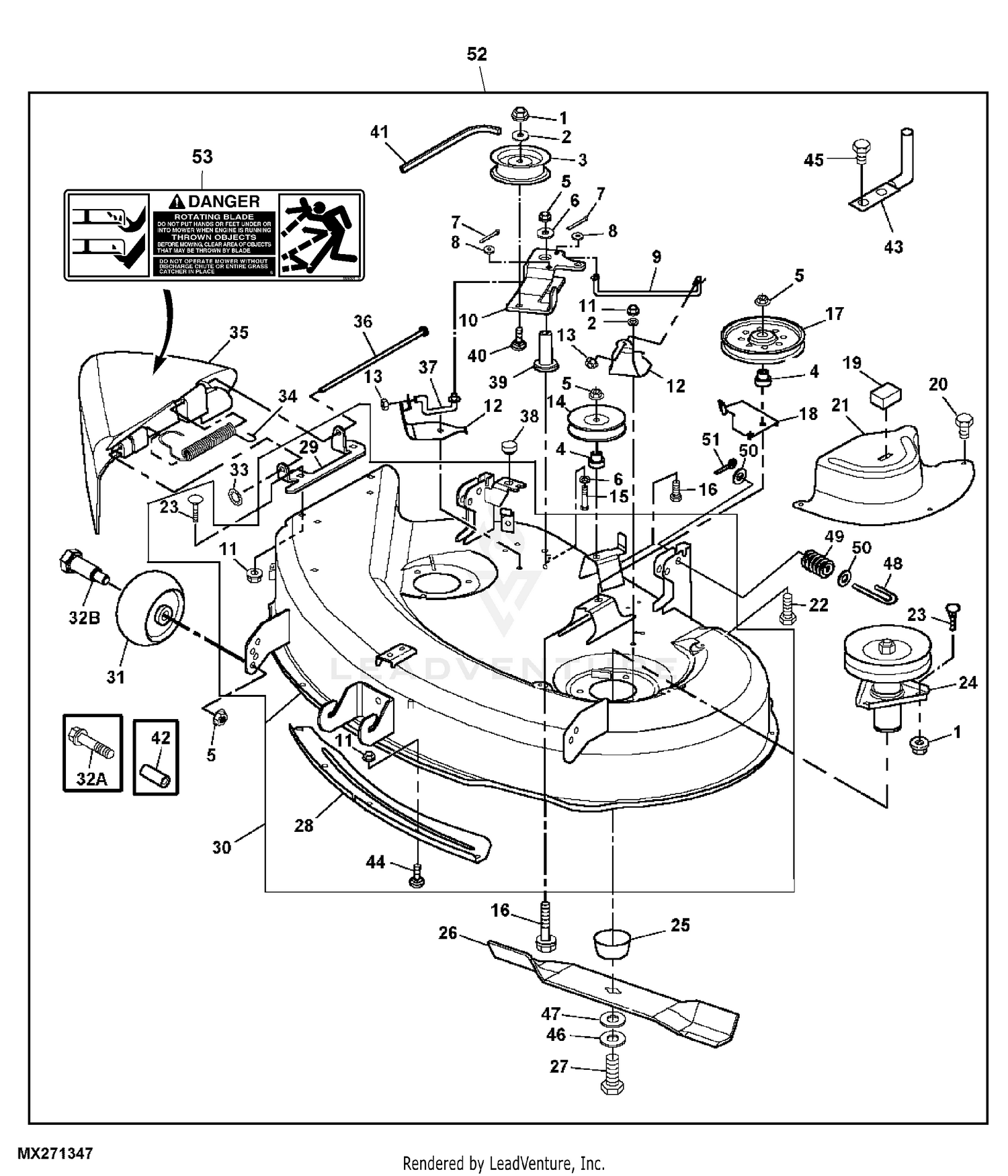 John deere edge 42 mower online deck