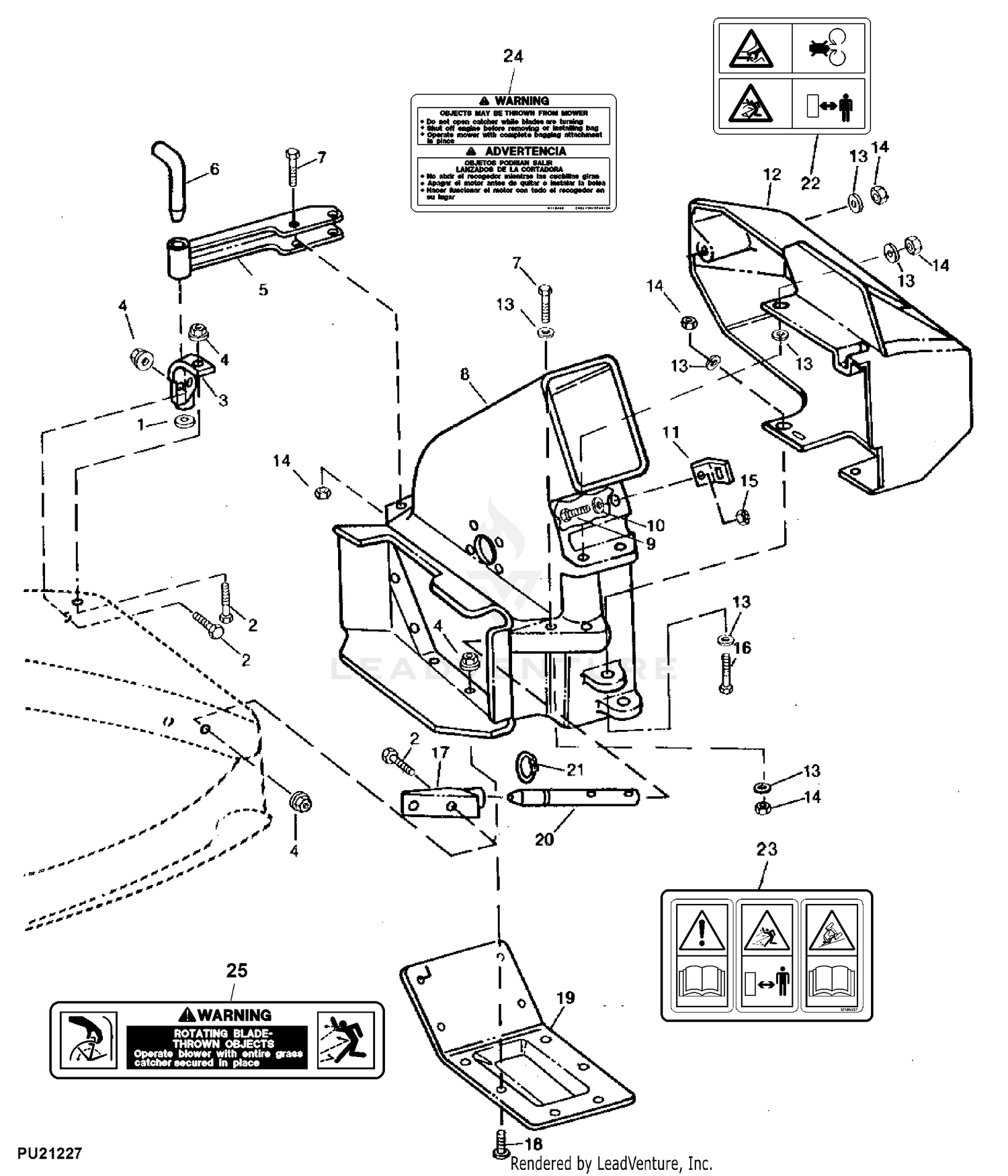 John Deere SABRE LAWN TRACTOR ATTACHMENT 42IN 2Stage