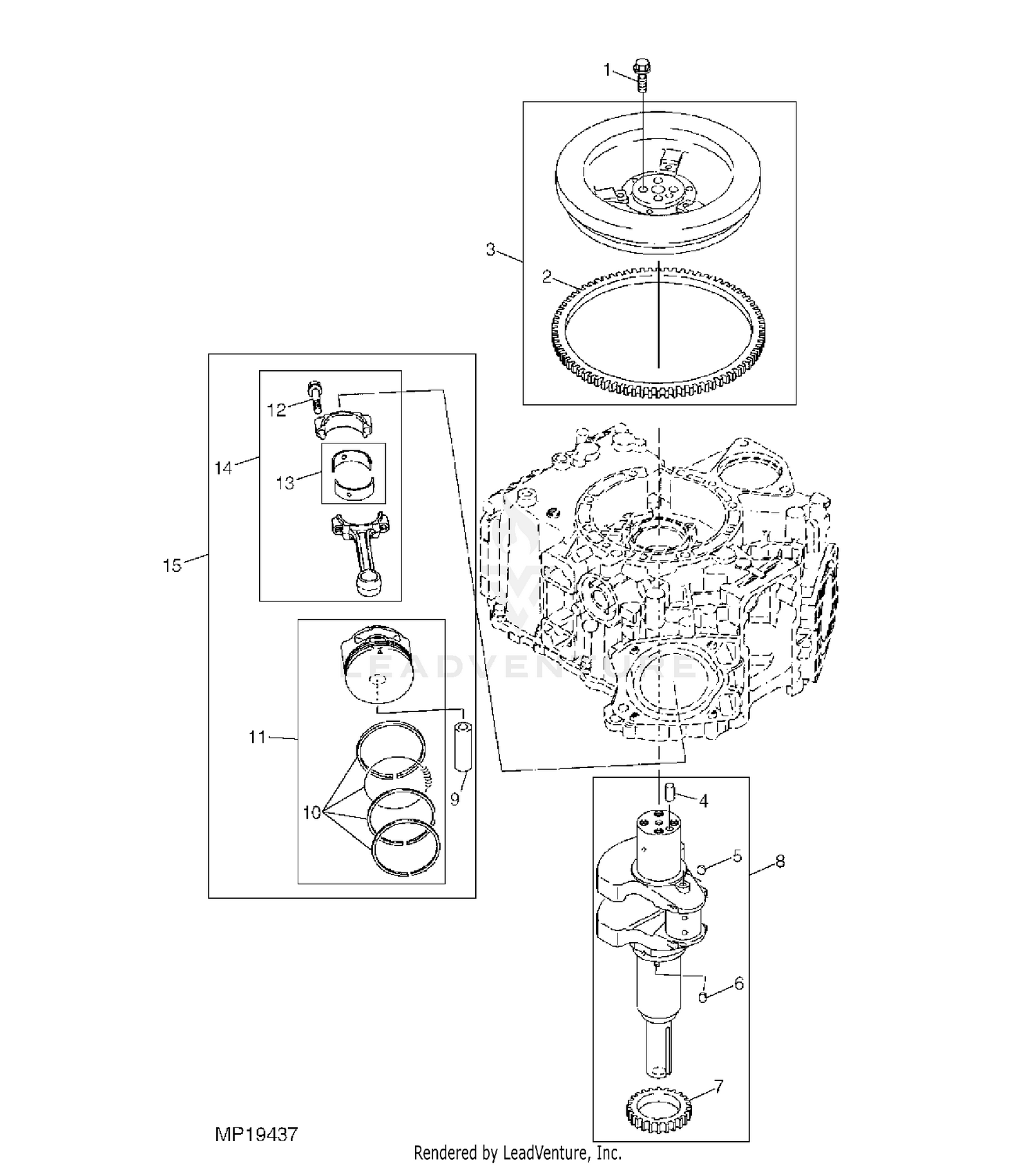 John deere f735 diesel engine new arrivals