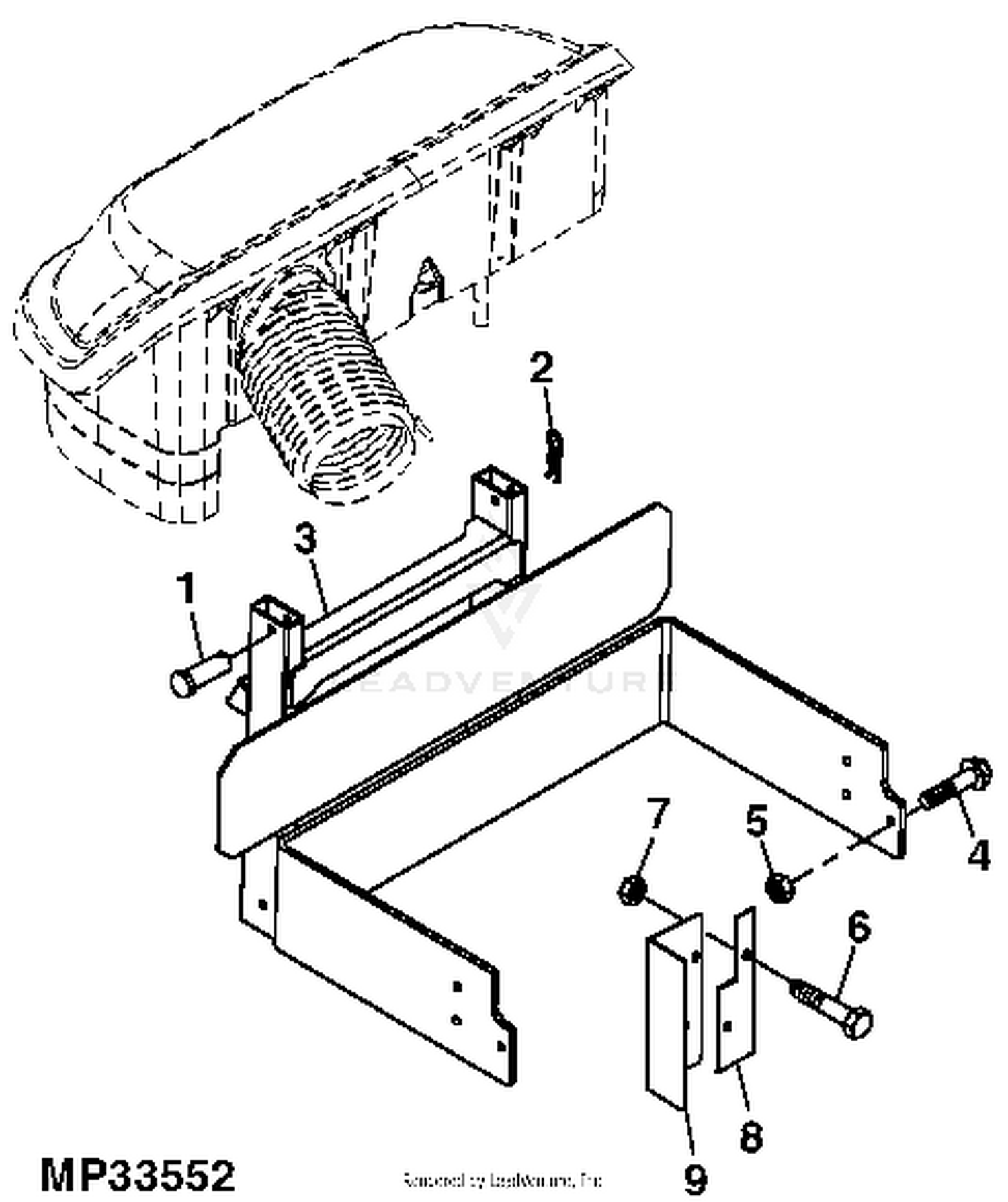 Craftsman bagger mounting bracket hotsell