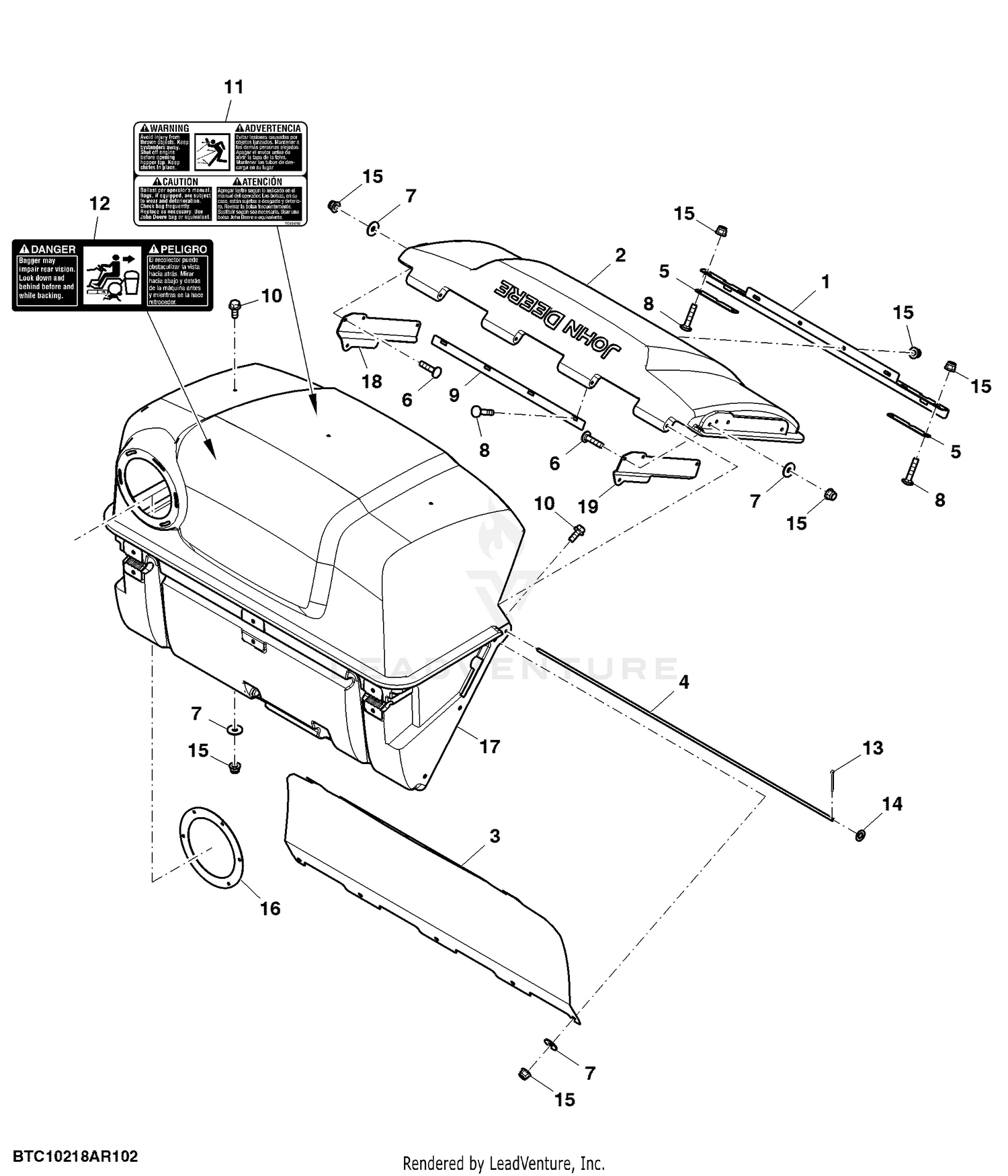John deere ztrak material collection system hotsell