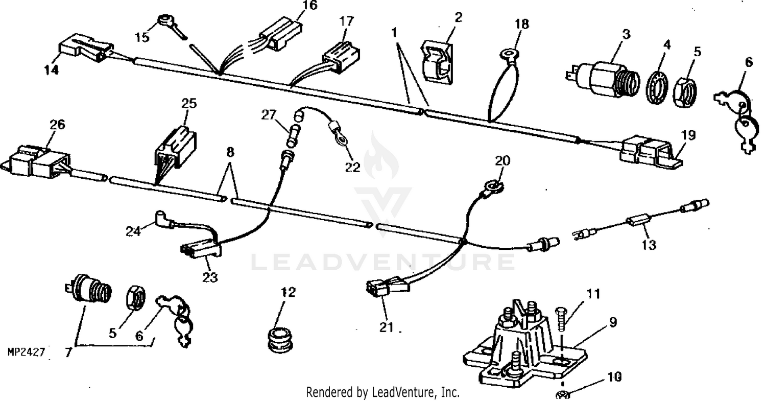 ignition switch diagram for riding mower