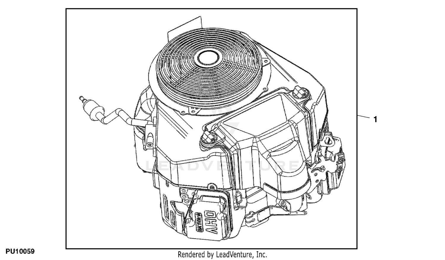 John Deere WG48A 48 IN Commercial Walk Behind Mowers PC10497 Engine ENGINE MIA13133