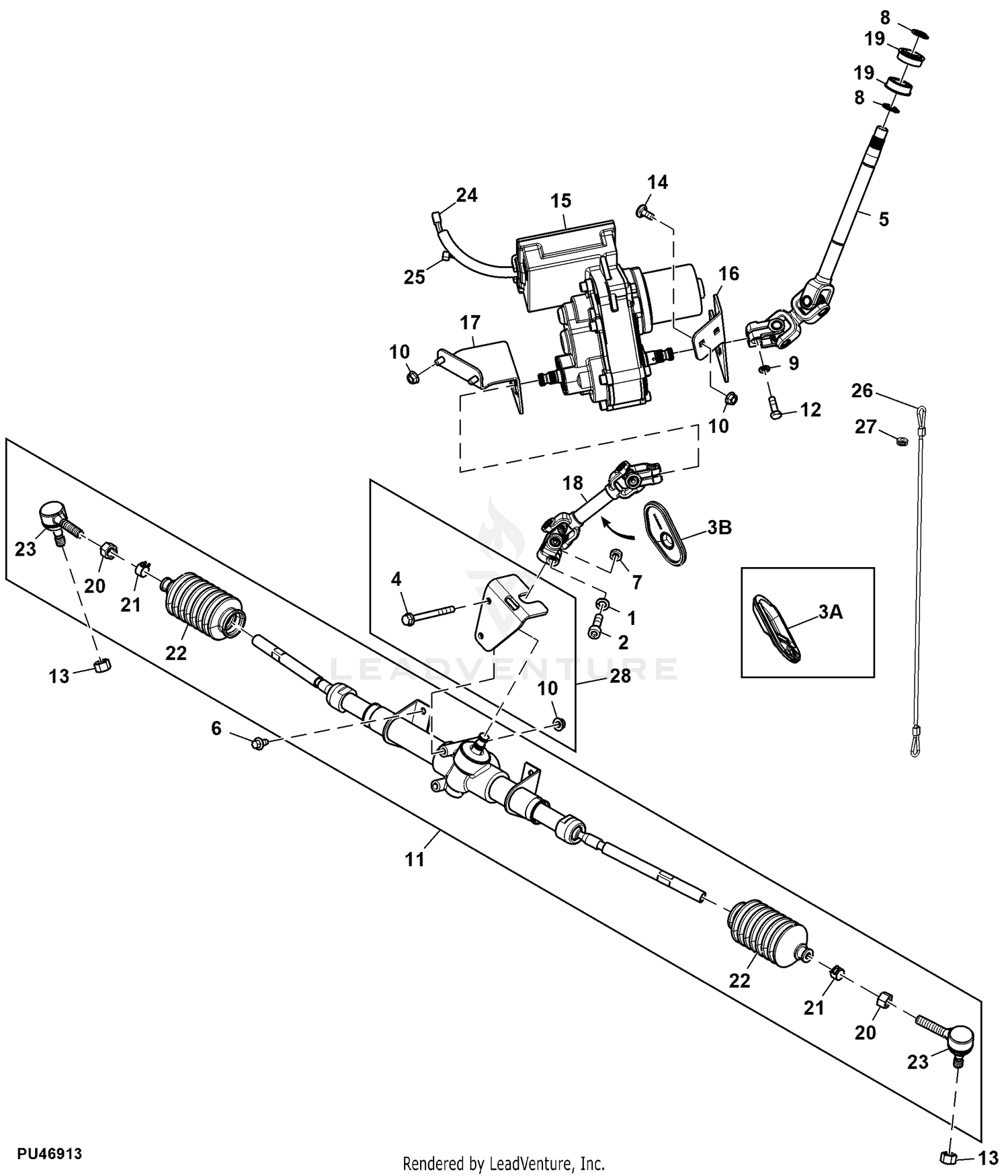 John Deere Steering and Brakes Electric Power Assist Steering