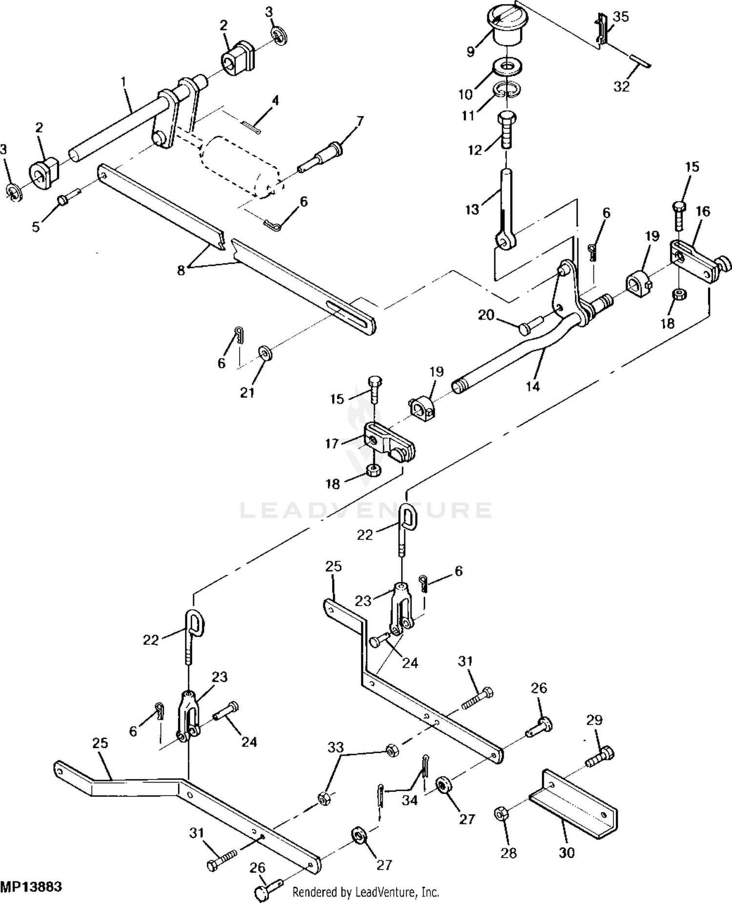 John Deere Mower Deck Lift Linkage Adjustment