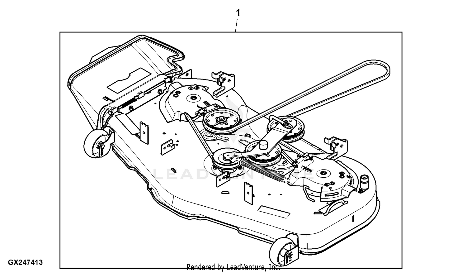 John deere z525e online mulch kit