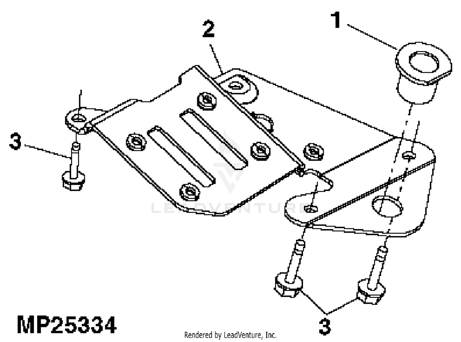 John Deere Material Collection System Power Flow Blower, Mower Deck, 48  inch (080001 - )